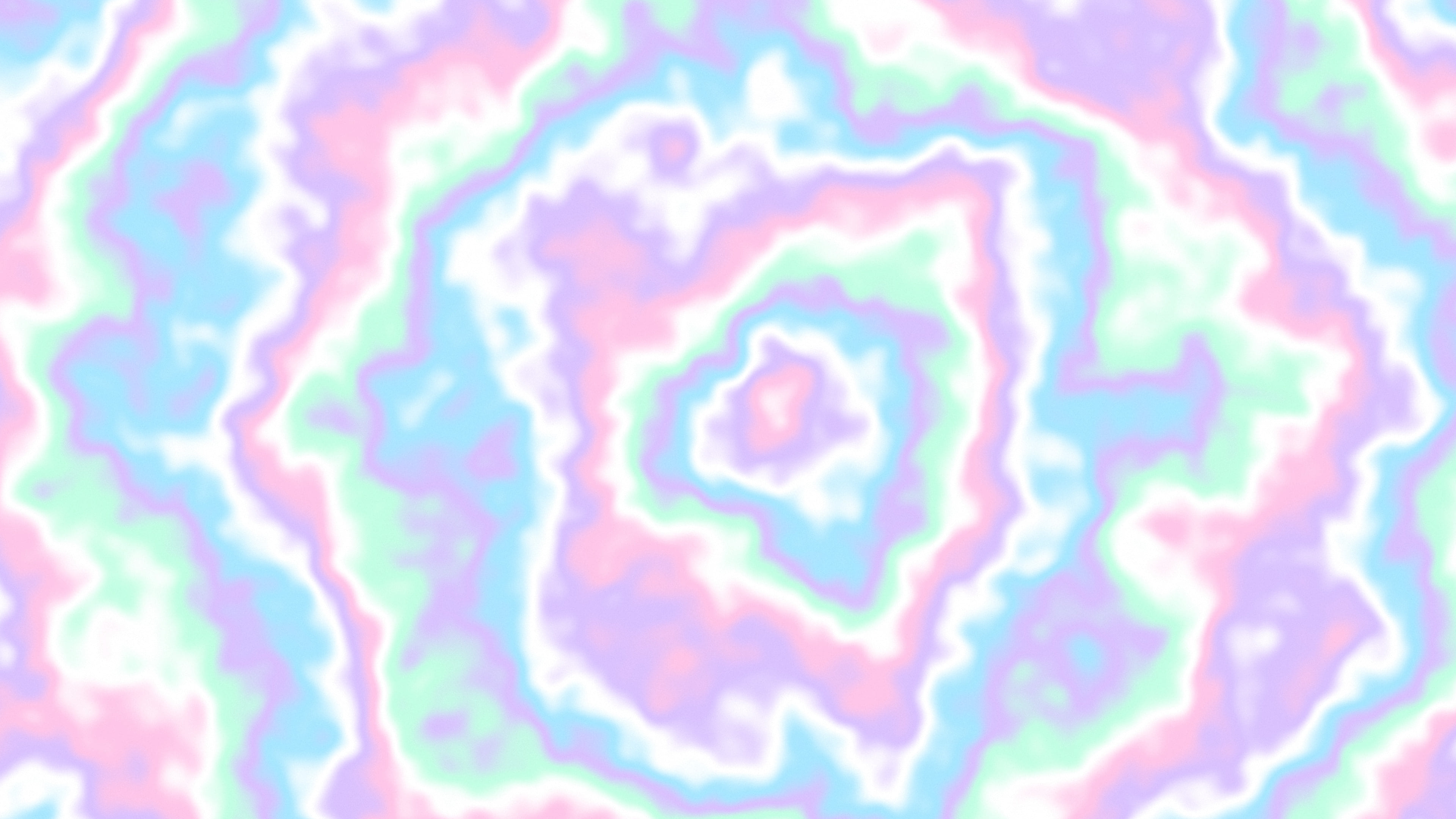 Holographic Bullseye Tie Dye desktop wallpaper in 4K