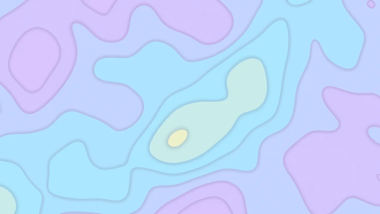 Holographic Layered Topographic desktop wallpaper in 4K