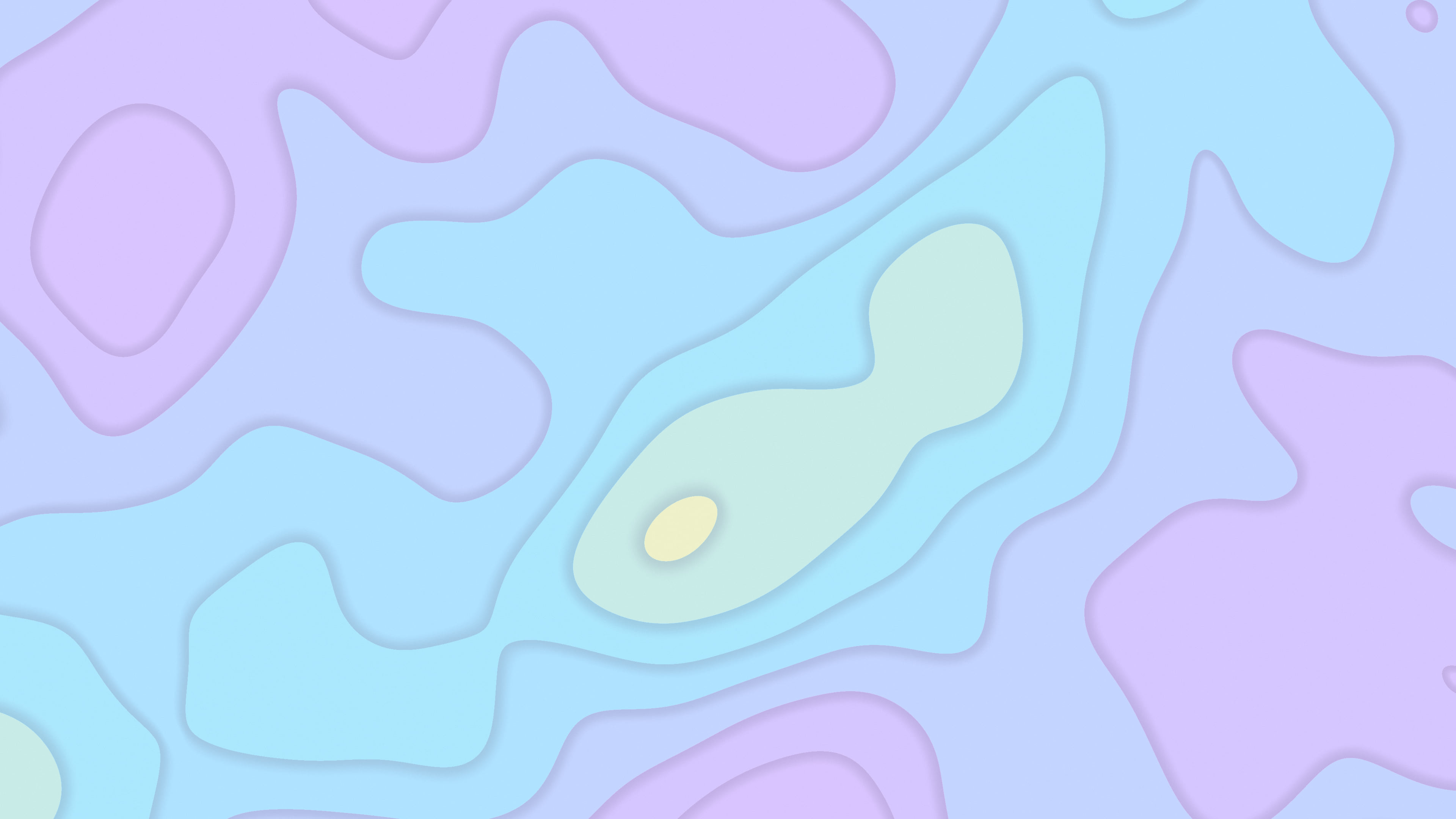 Holographic Layered Topographic desktop wallpaper in 4K