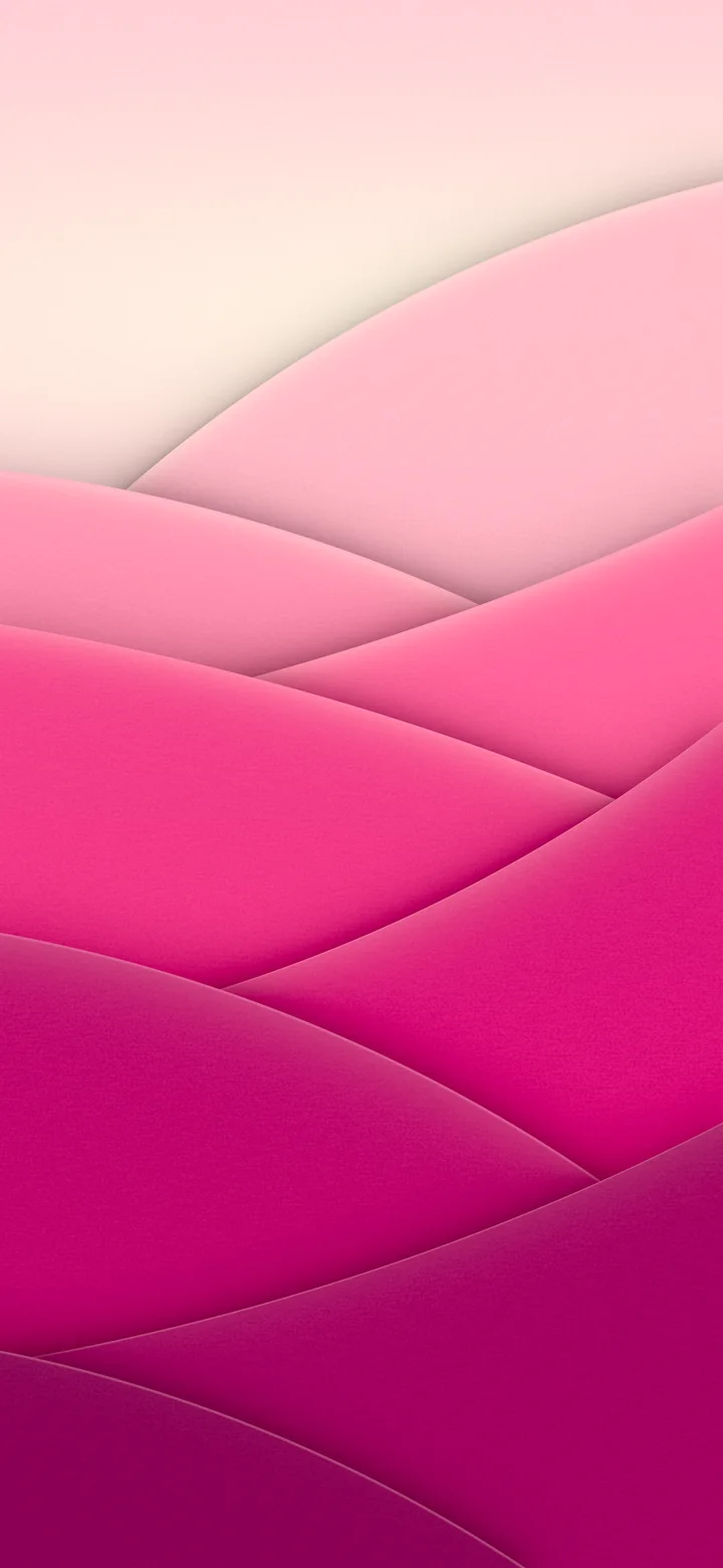 Hot Pink 3D Paper Cut Abstract Arcs wallpaper for iPhone and Android