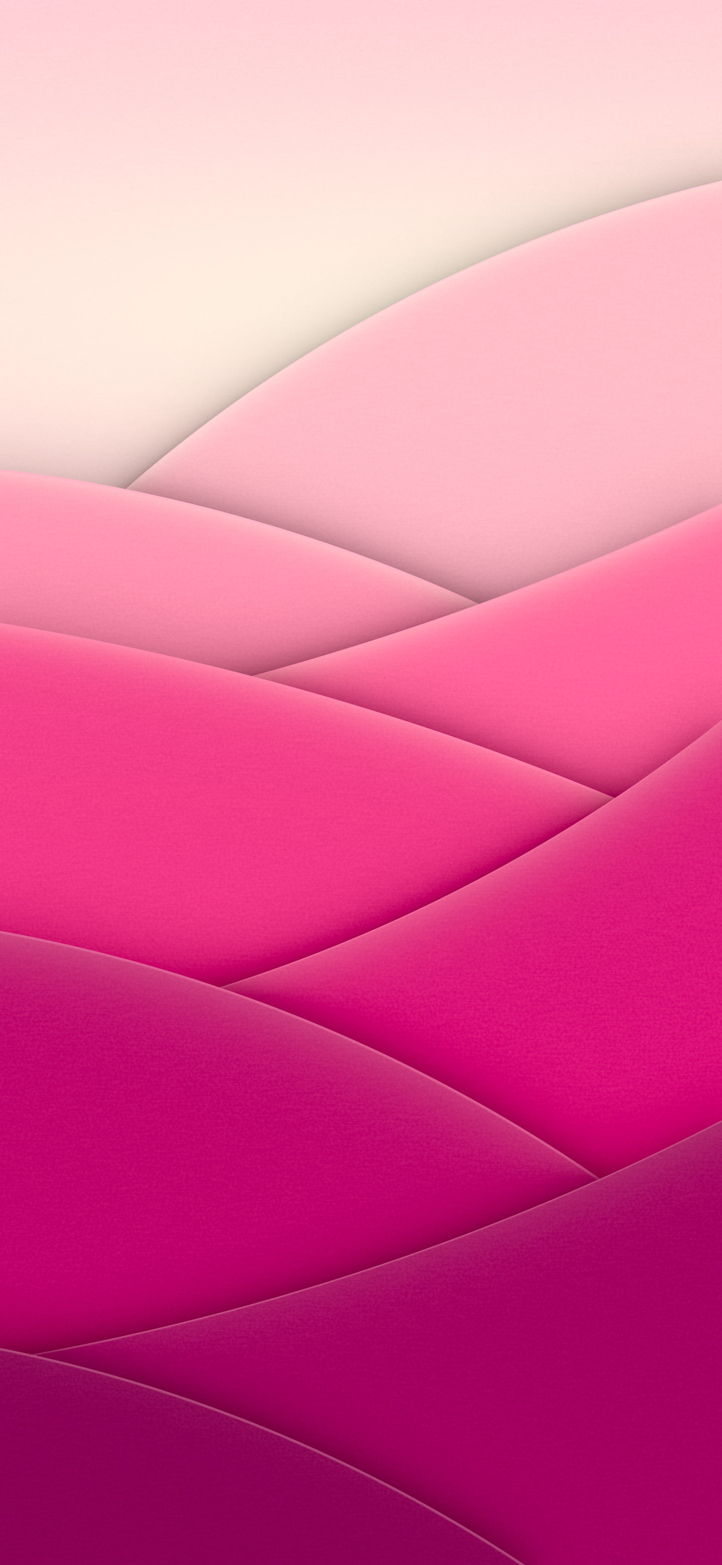 Hot Pink 3D Paper Cut Abstract Arcs wallpaper for iPhone and Android