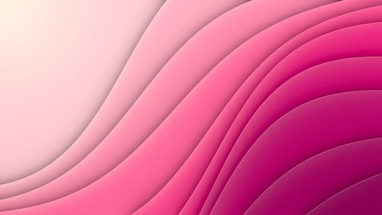 Hot Pink 3D Paper Cut Abstract Curves desktop wallpaper in 4K