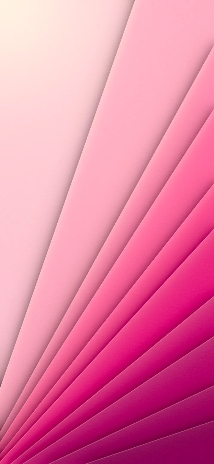 Hot Pink 3D Paper Cut Geometric Fan wallpaper for iPhone and Android