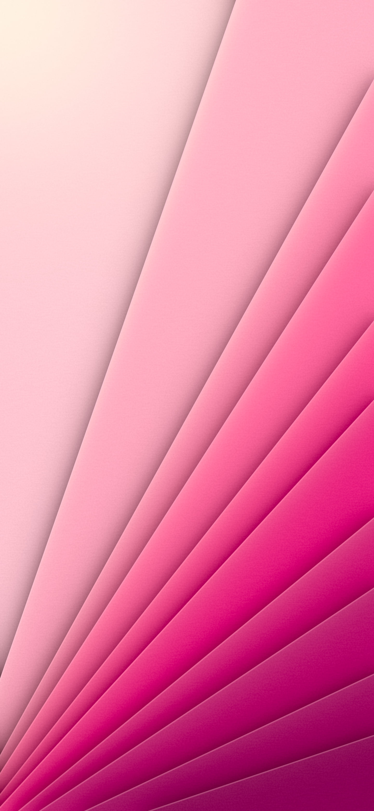 Hot Pink 3D Paper Cut Geometric Fan wallpaper for iPhone and Android