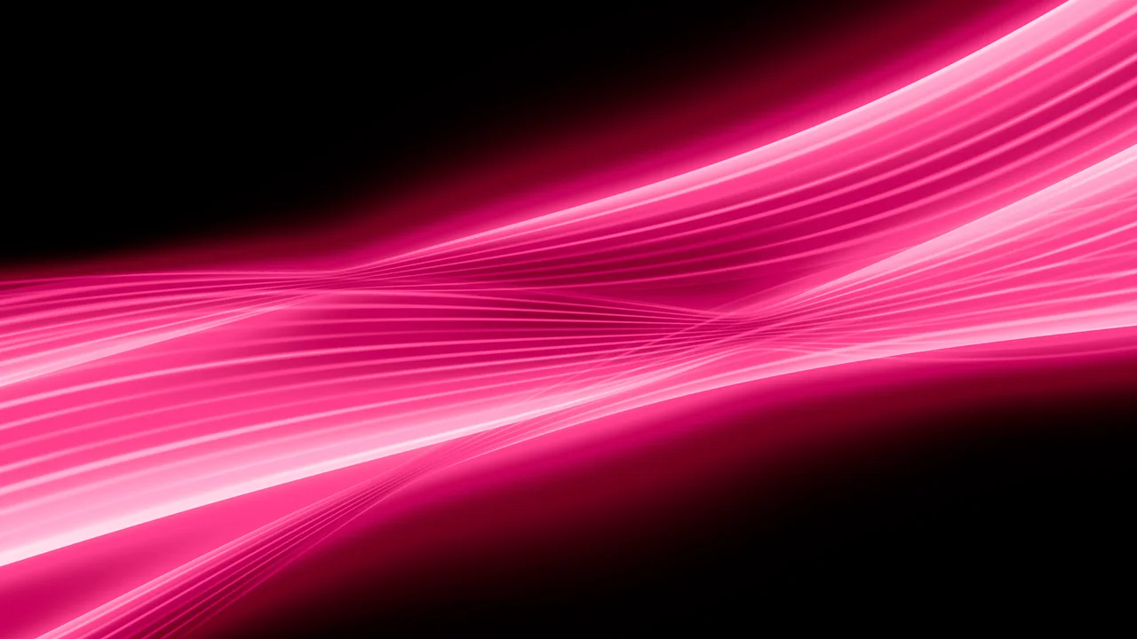 Hot Pink Abstract Light Streams desktop wallpaper in 4K