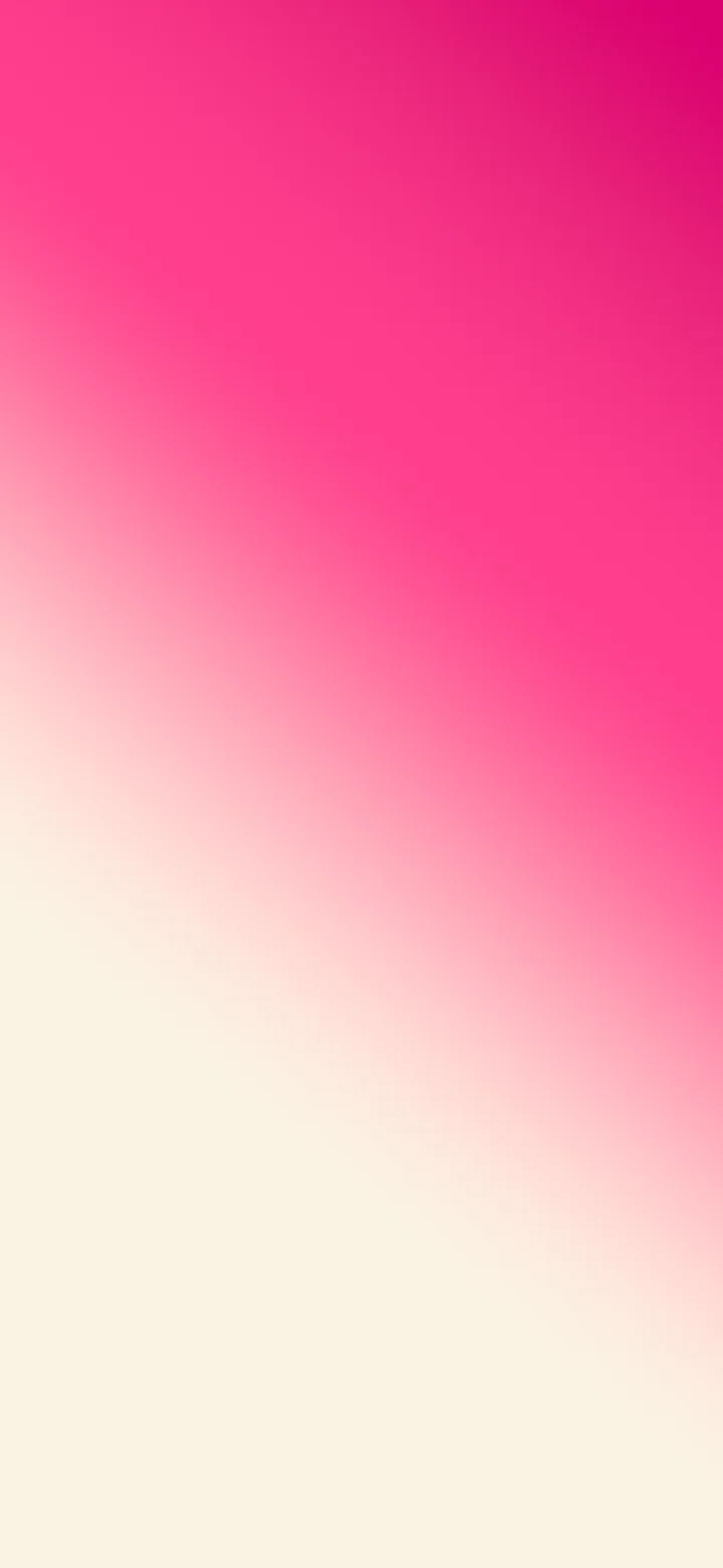 Hot Pink and Cream Diagonal Ombre Gradient wallpaper for iPhone and Android