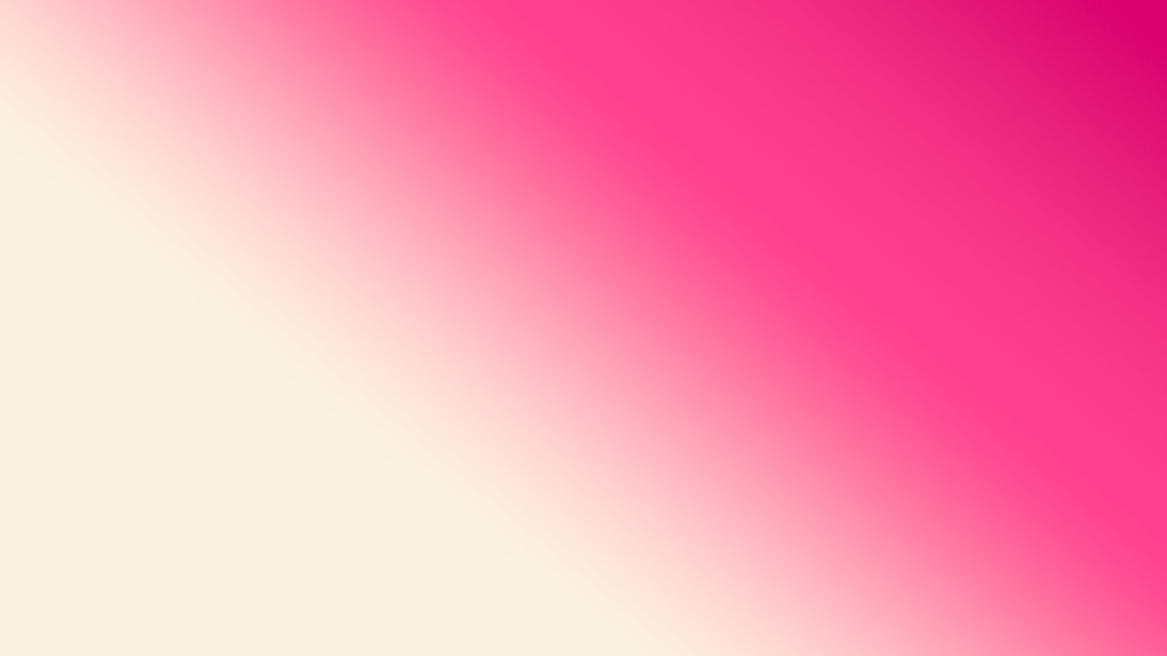 Hot Pink and Cream Diagonal Ombre Gradient desktop wallpaper in 4K
