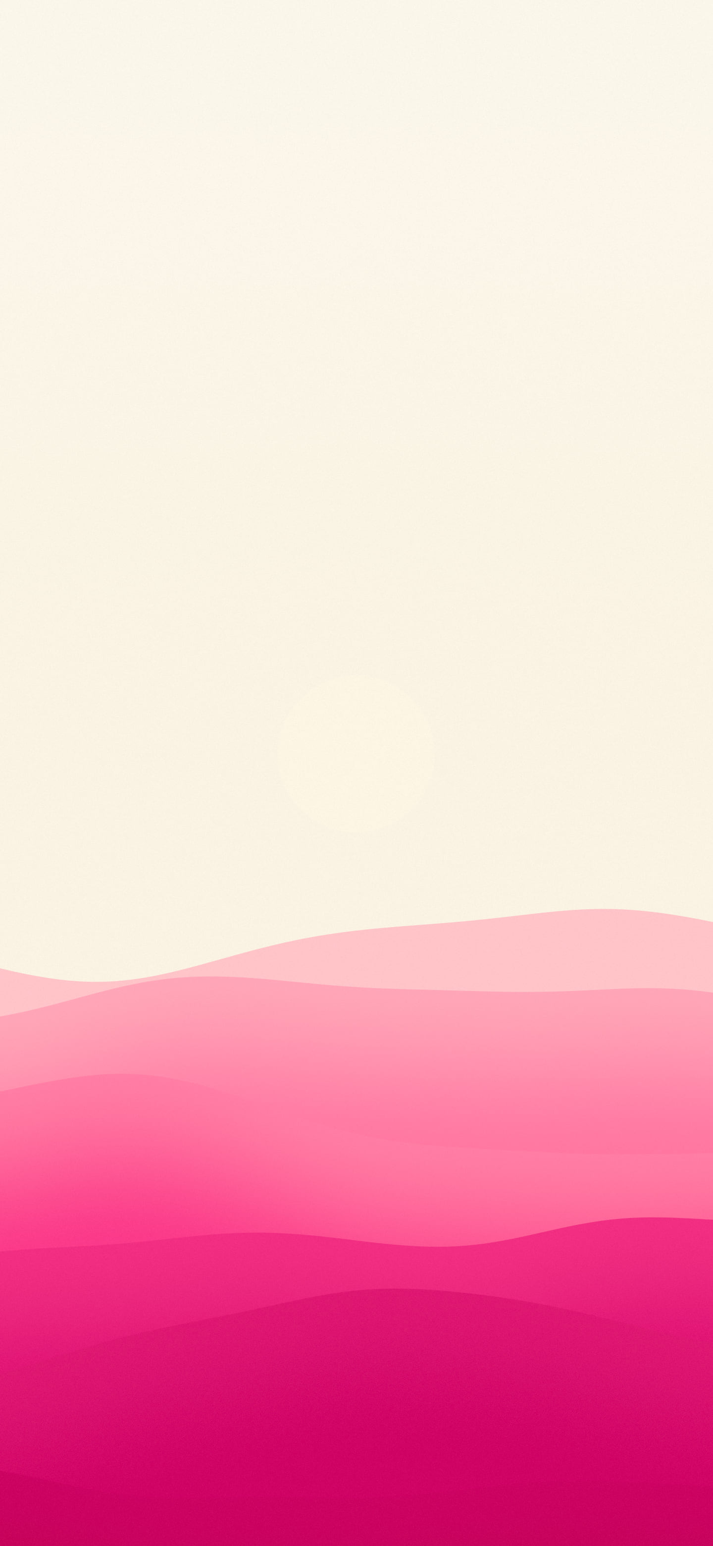 Hot Pink and Cream Minimalist Desert Dunes wallpaper for iPhone and Android
