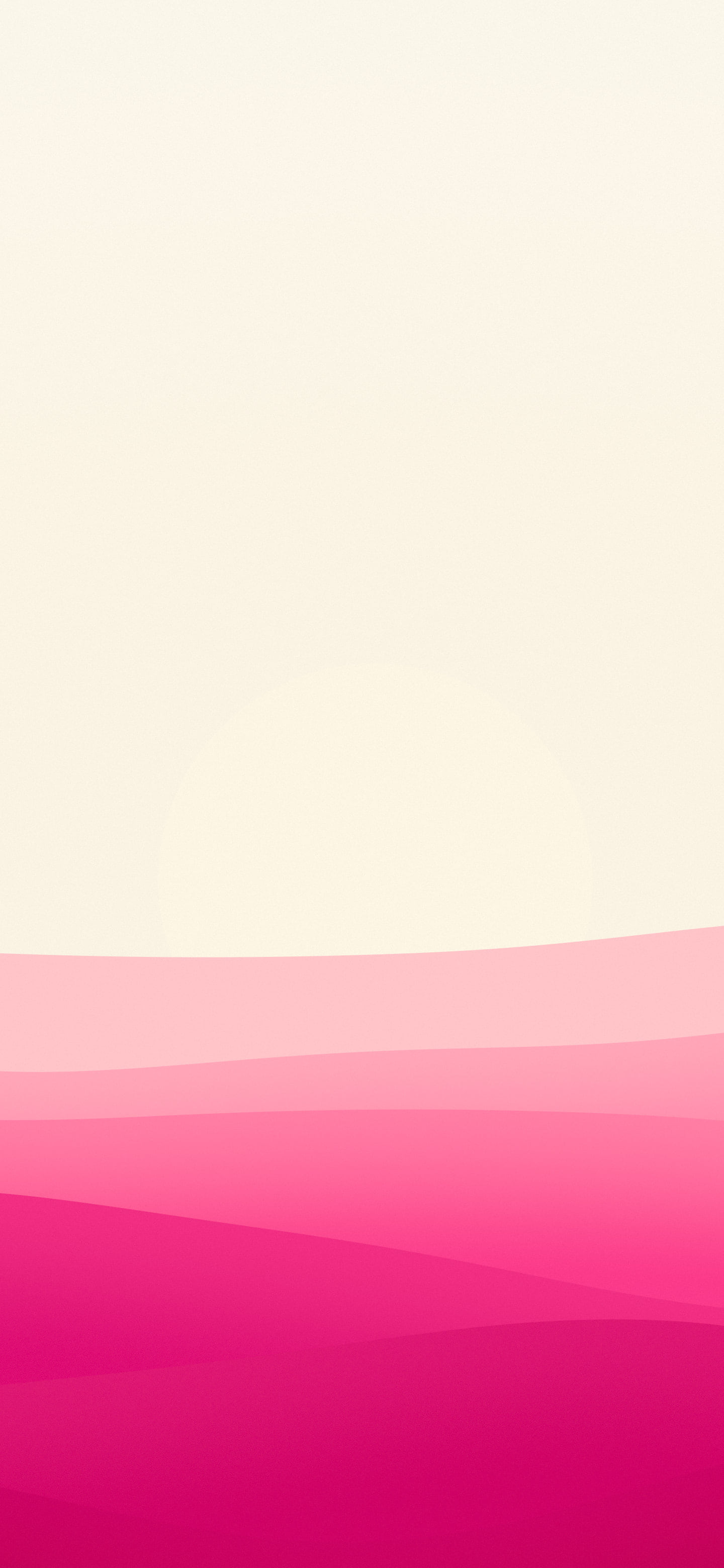 Hot Pink and Cream Minimalist Sunset Hills wallpaper for iPhone and Android