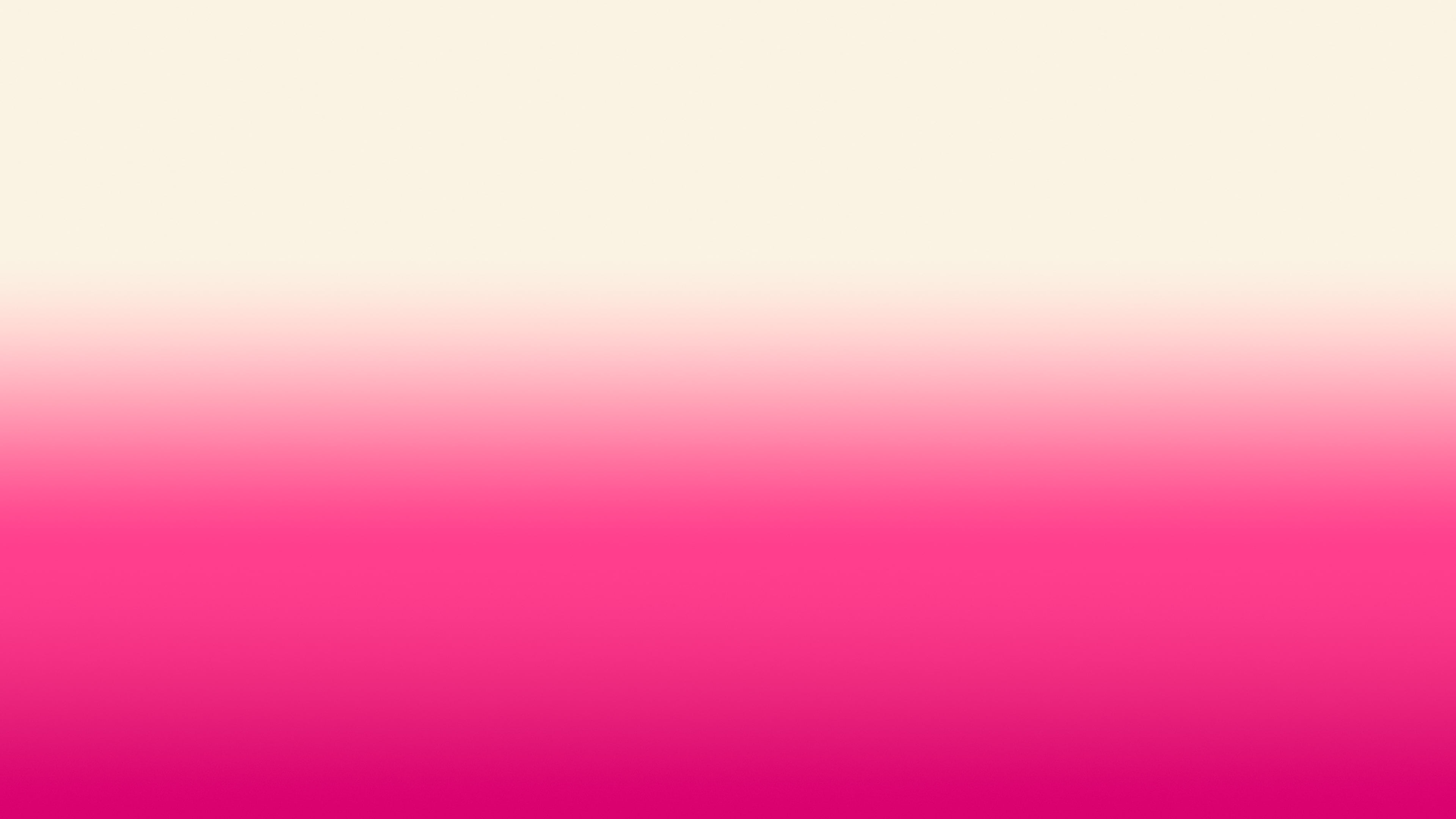 Hot Pink and Cream Ombre Gradient desktop wallpaper in 4K