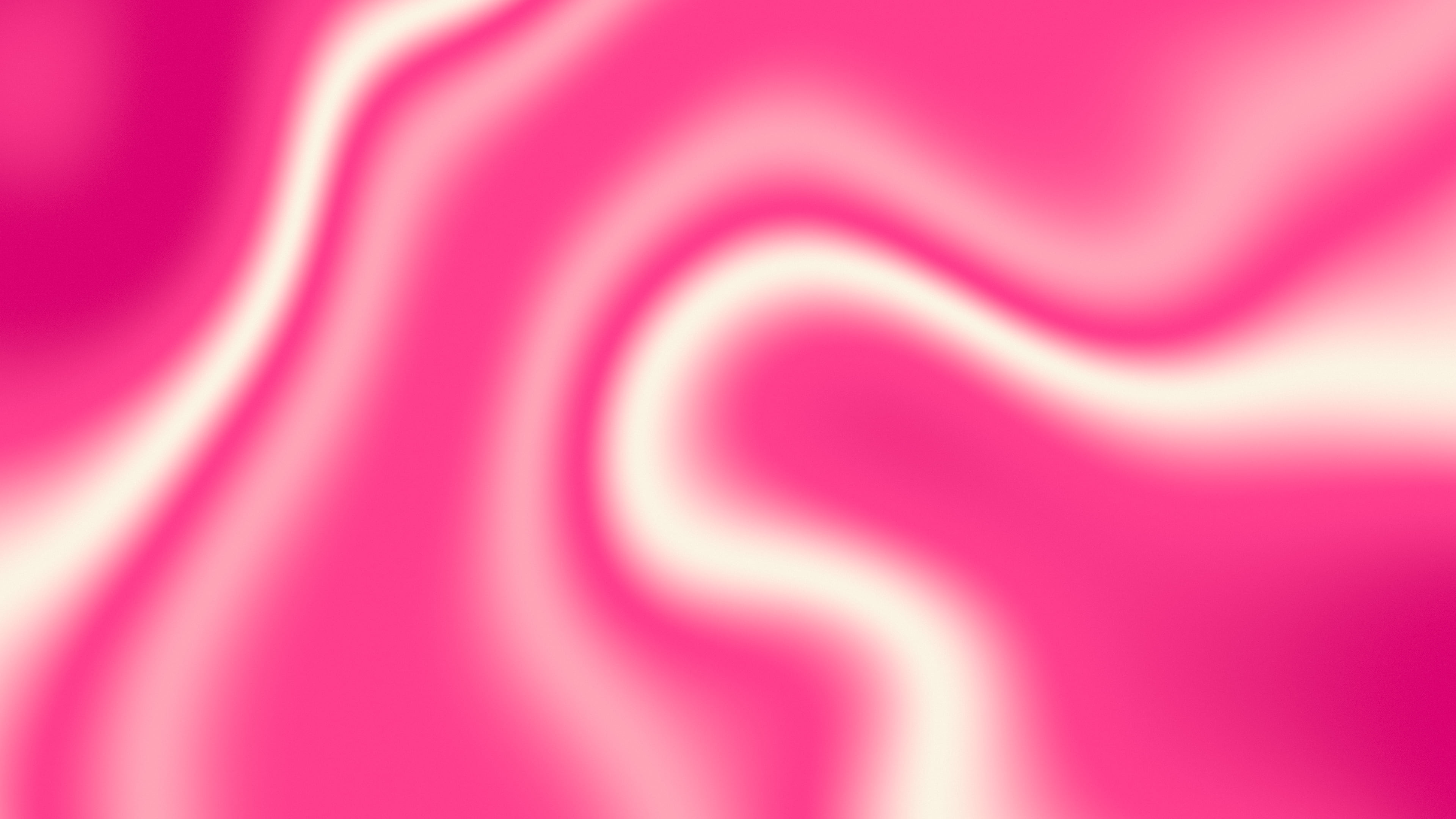 Hot Pink and Cream Silky Gradient desktop wallpaper in 4K