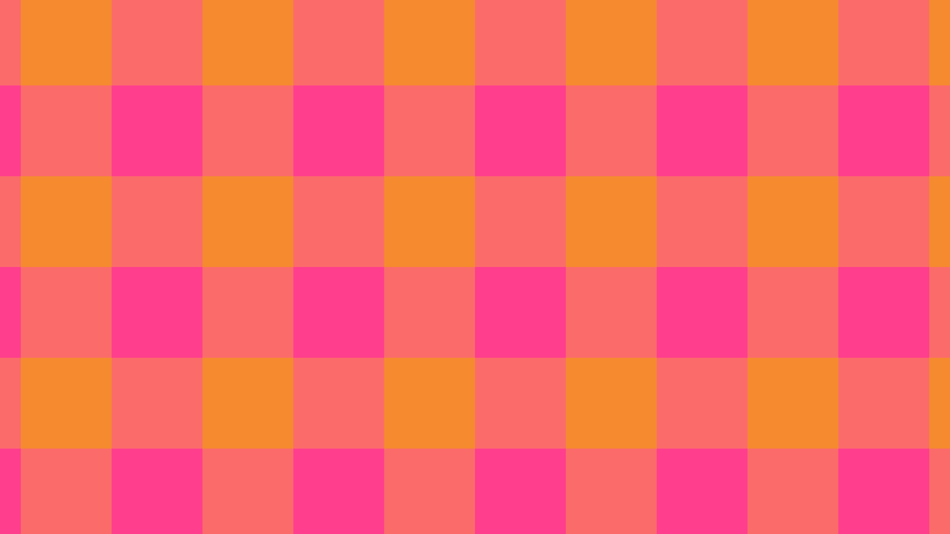Hot Pink and Orange Buffalo Check Plaid desktop wallpaper in 4K