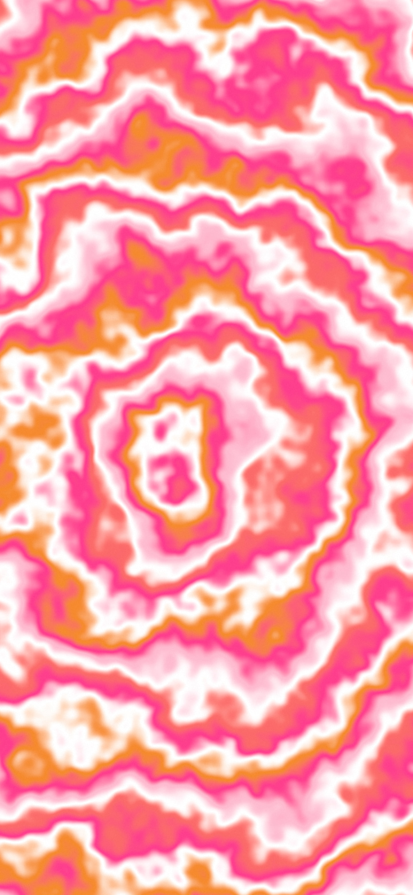 Hot Pink and Orange Bullseye Tie Dye wallpaper for iPhone and Android