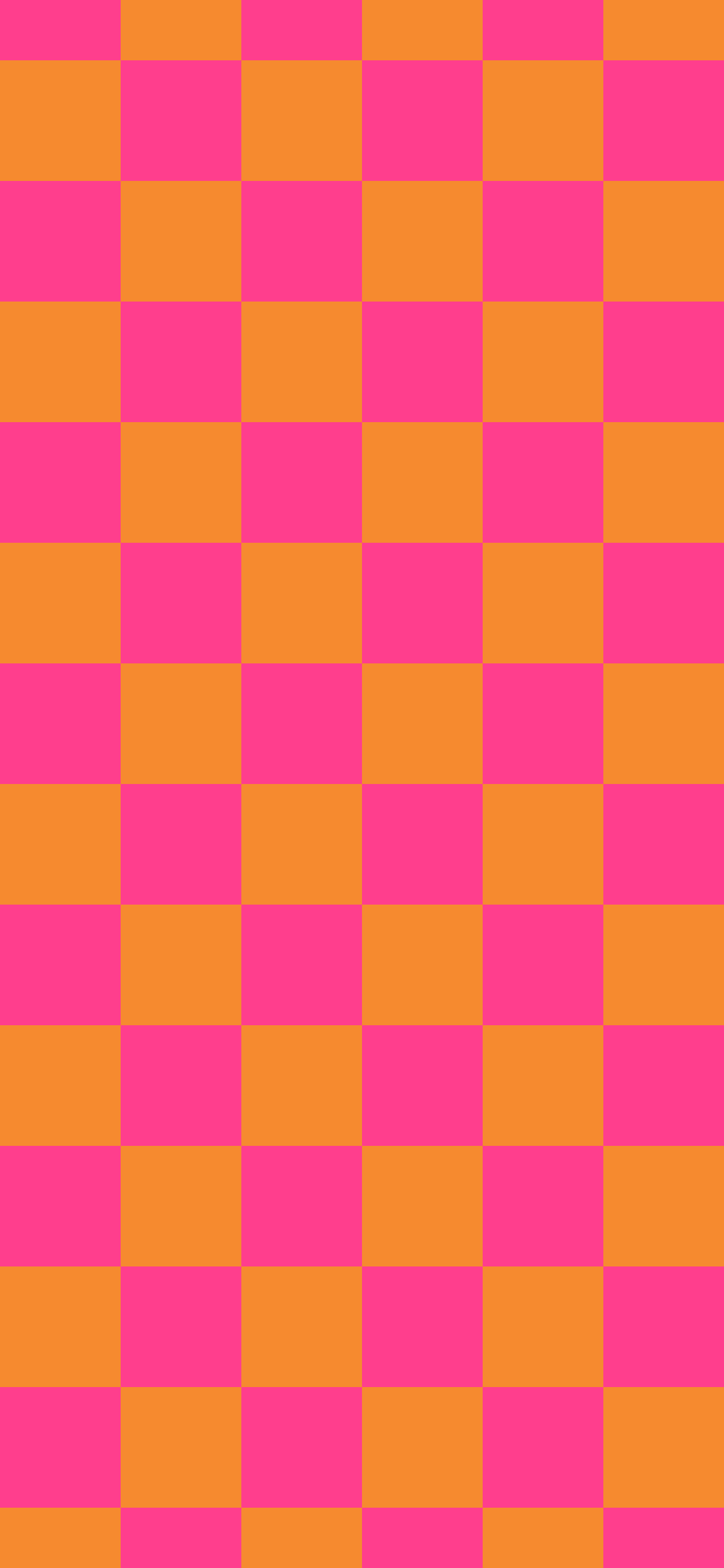 Hot Pink and Orange Checkered wallpaper for iPhone and Android