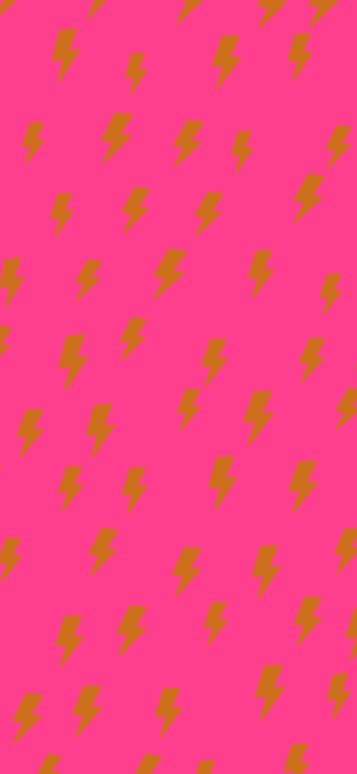 Hot Pink and Orange Lightning Bolt Pattern wallpaper for iPhone and Android
