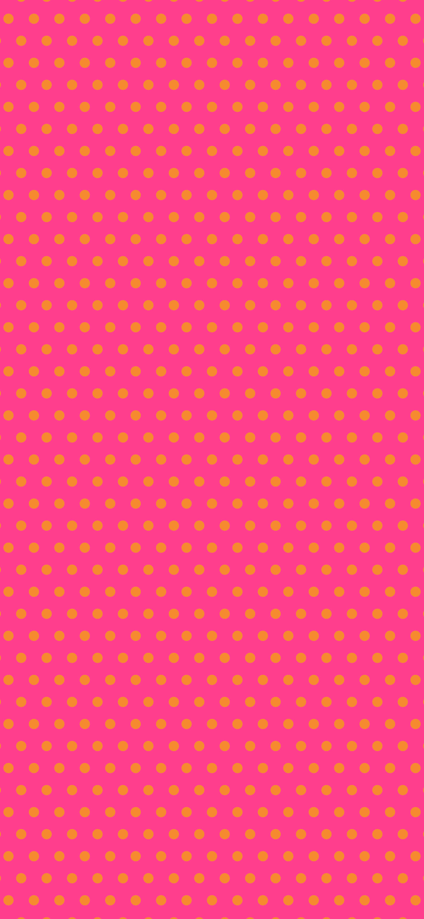 Hot Pink and Orange Mini Polka Dot wallpaper for iPhone and Android