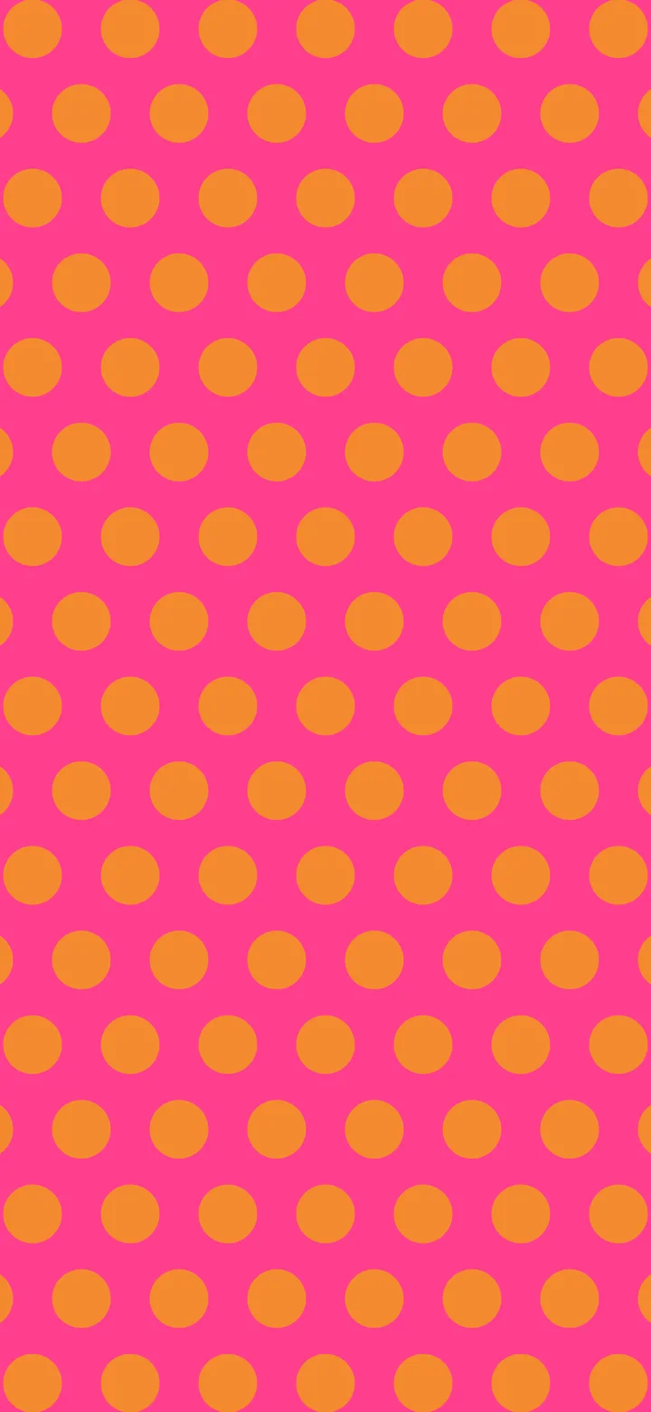 Hot Pink and Orange Polka Dot wallpaper for iPhone and Android