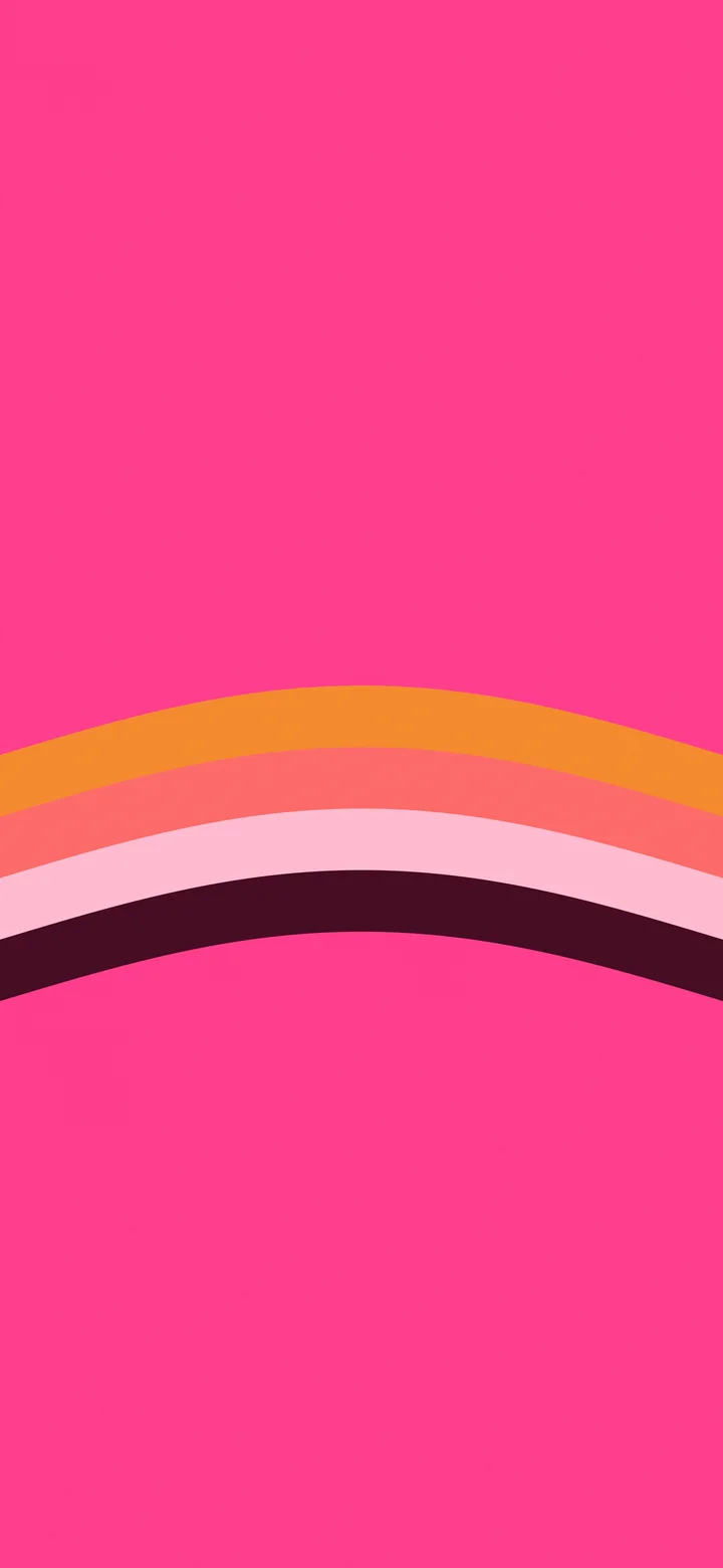 Hot Pink and Orange Retro Stripe wallpaper for iPhone and Android
