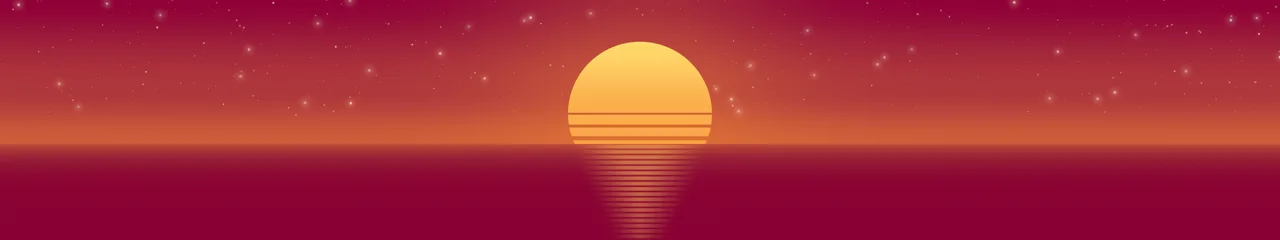 Hot Pink and Orange Retro Striped Sun triple monitor wallpaper, 7680 × 1440