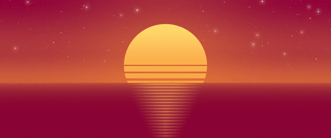 Hot Pink and Orange Retro Striped Sun ultrawide wallpaper, 3440 × 1440