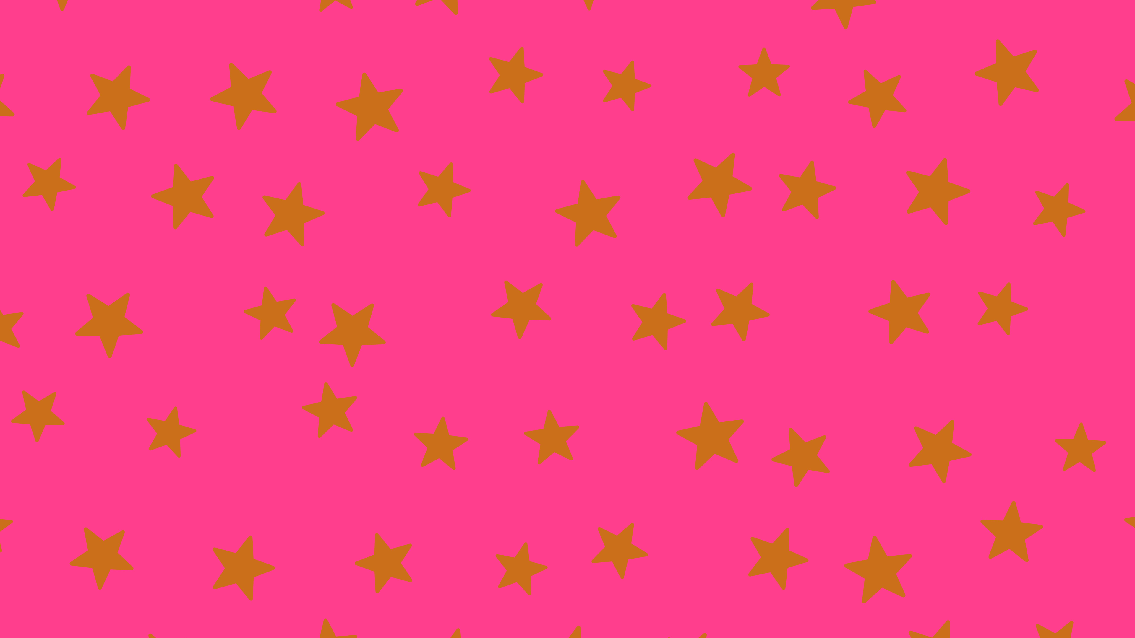 Hot Pink and Orange Star Pattern desktop wallpaper in 4K