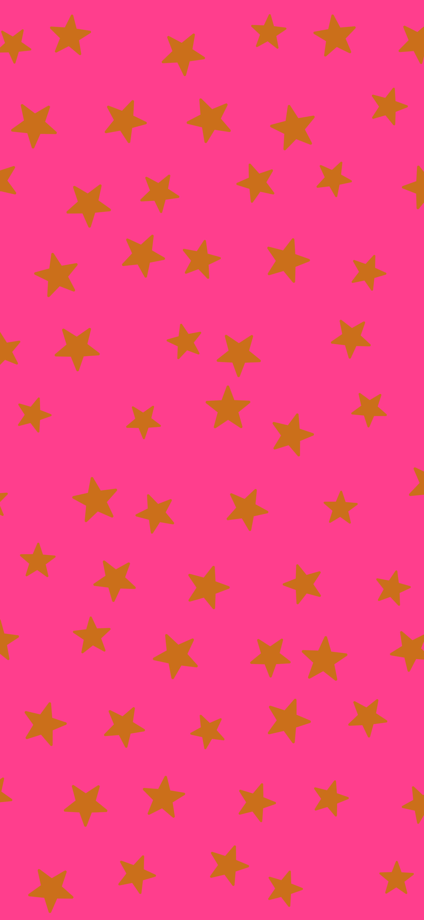 Hot Pink and Orange Star Pattern wallpaper for iPhone and Android