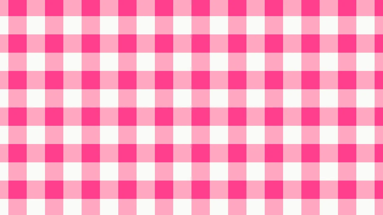 Hot Pink and White Gingham desktop wallpaper in 4K
