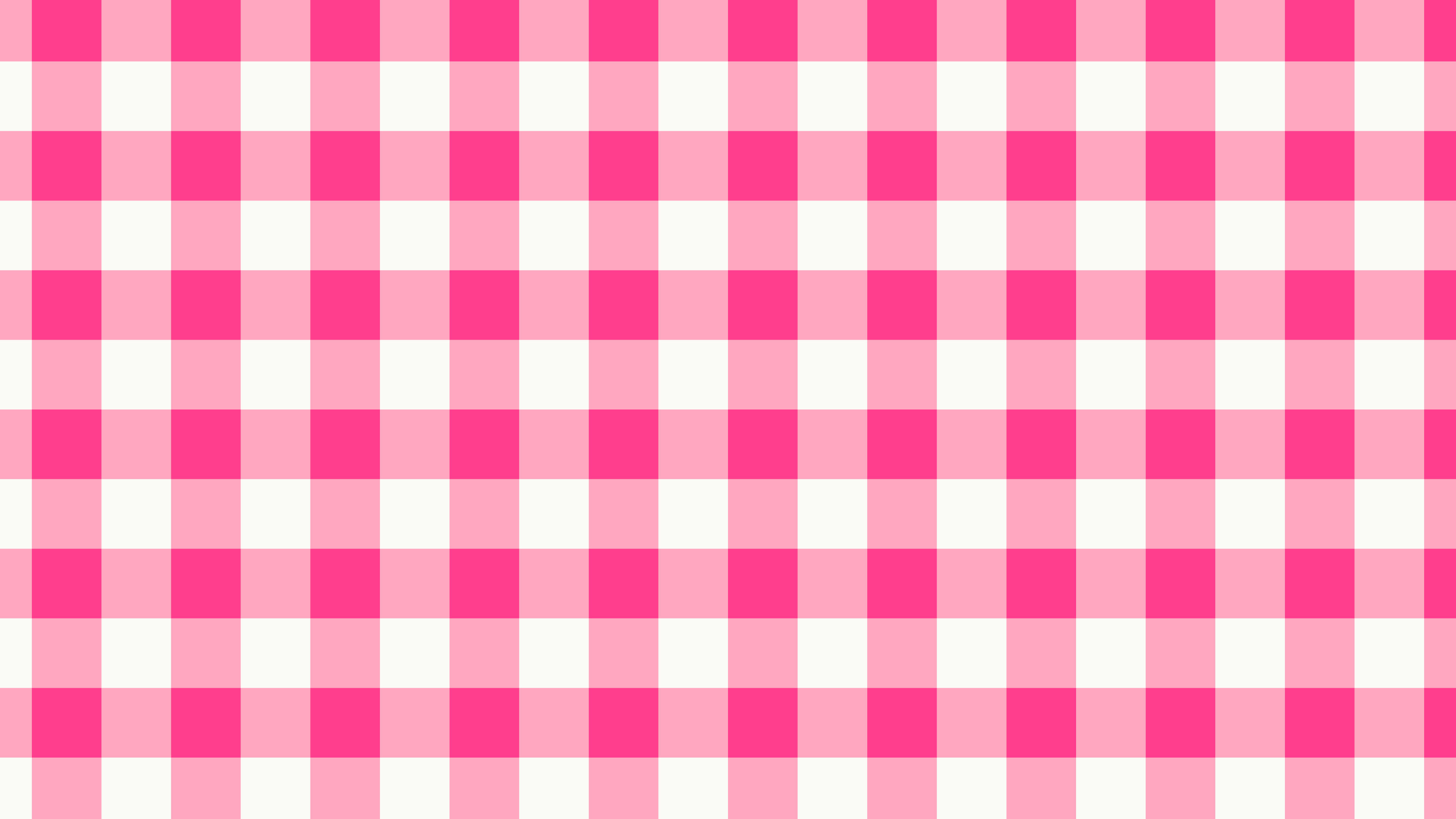 Hot Pink and White Gingham desktop wallpaper in 4K
