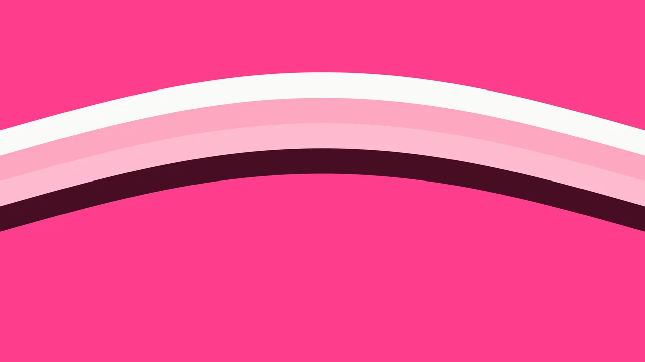 Hot Pink and White Retro Stripe desktop wallpaper in 4K