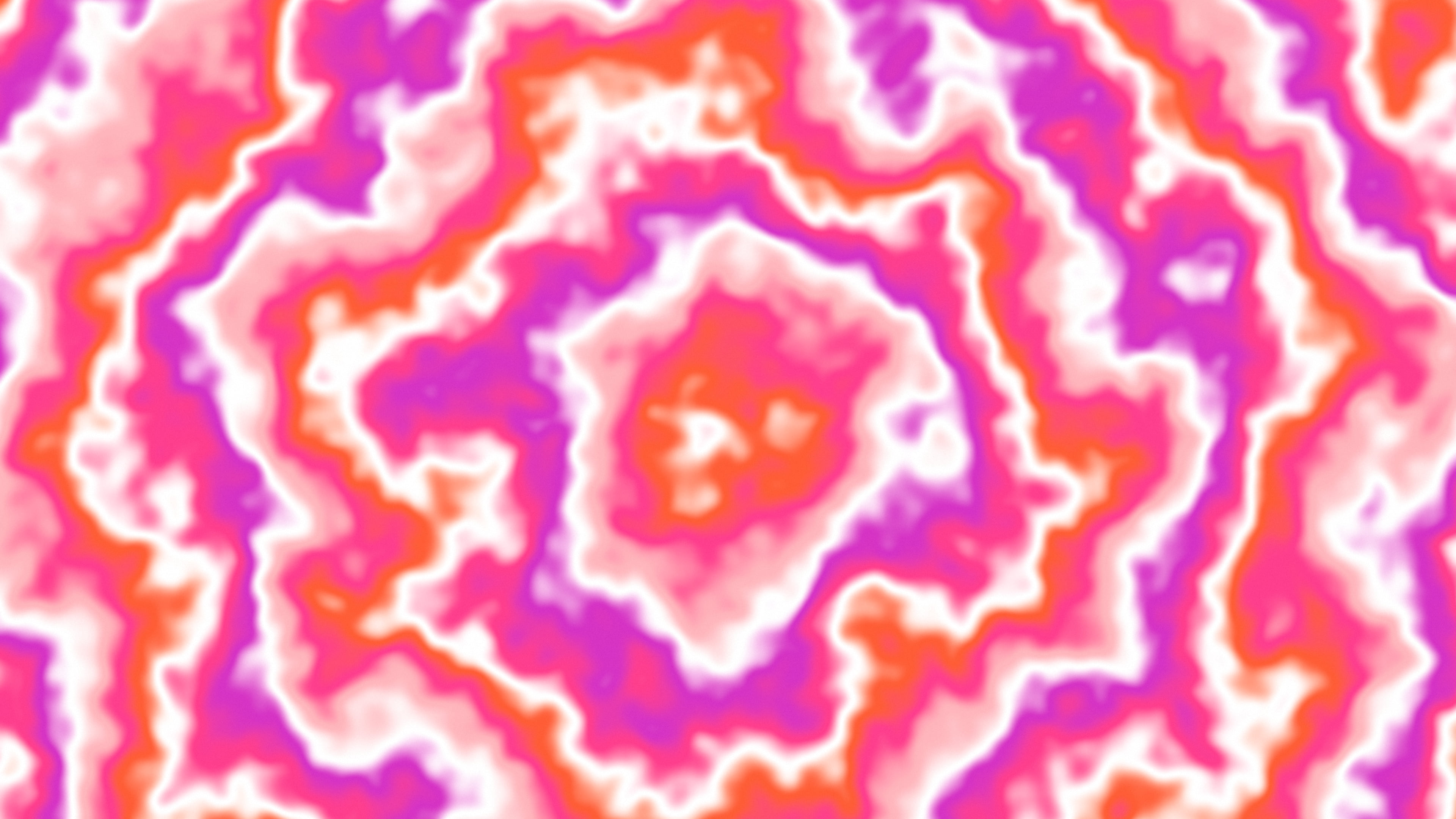 Hot Pink Bullseye Tie Dye desktop wallpaper in 4K