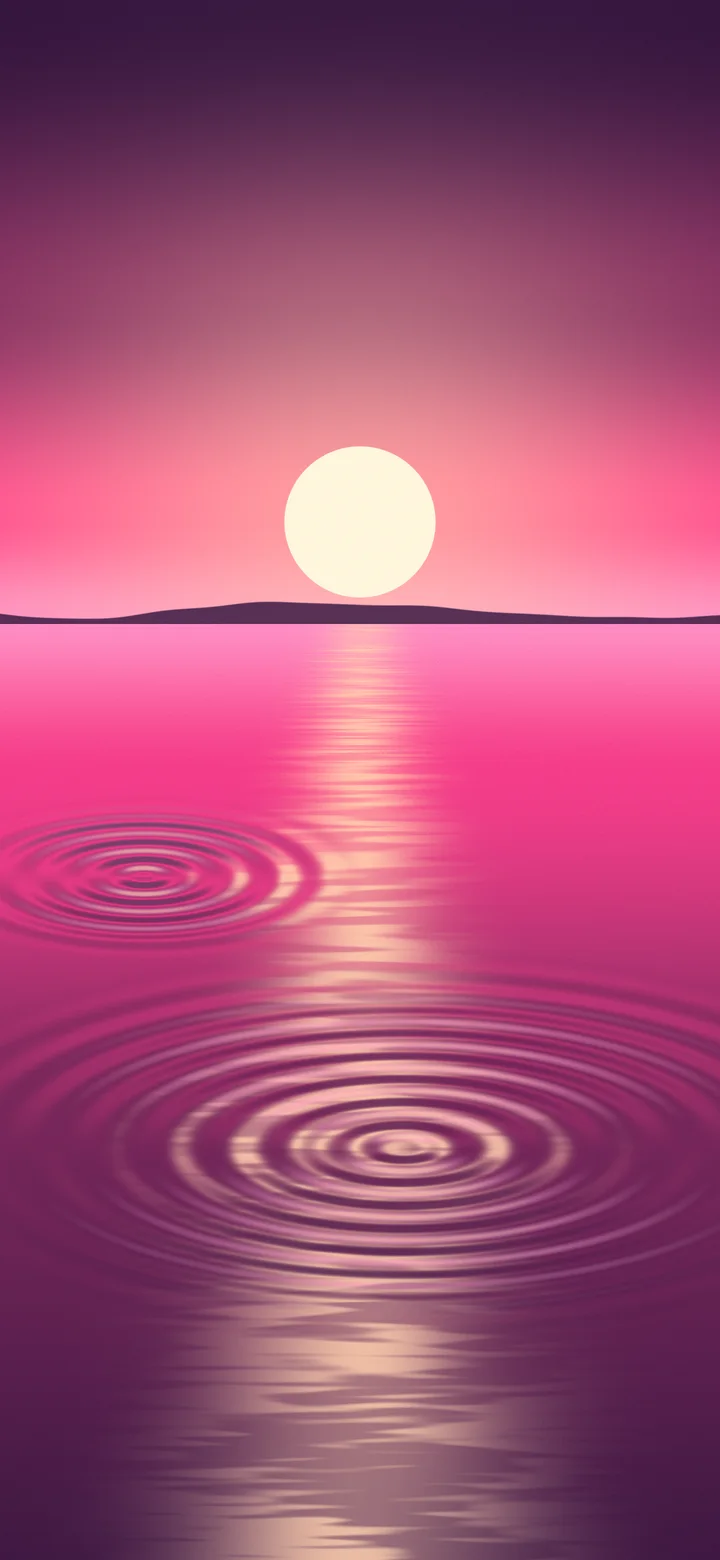 Hot Pink Calm Water Ripples wallpaper for iPhone and Android