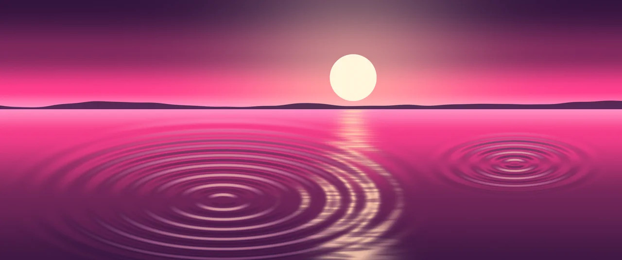 Hot Pink Calm Water Ripples ultrawide wallpaper, 3440 × 1440