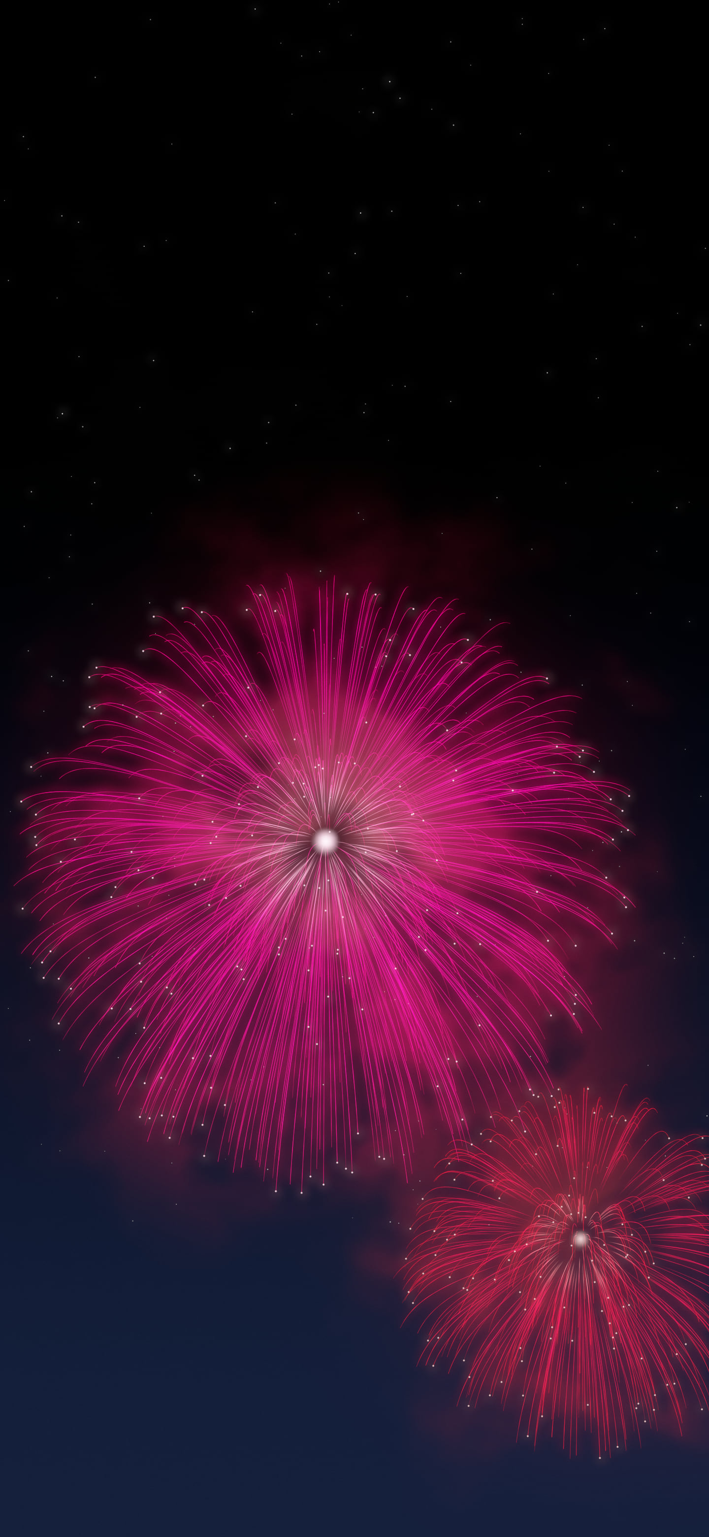 Hot Pink Fireworks wallpaper for iPhone and Android