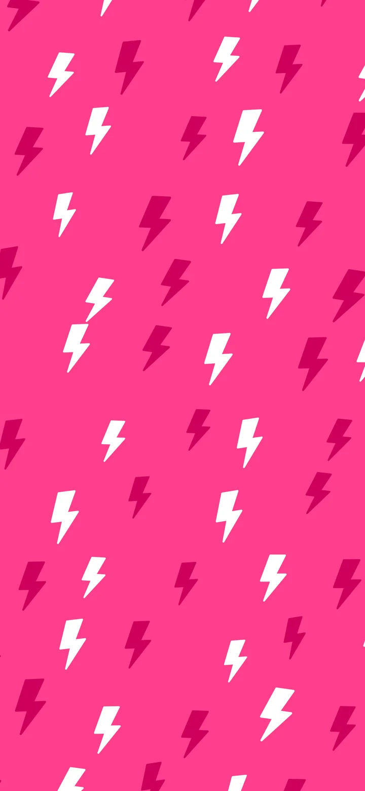 Hot Pink Lightning Bolt Pattern wallpaper for iPhone and Android
