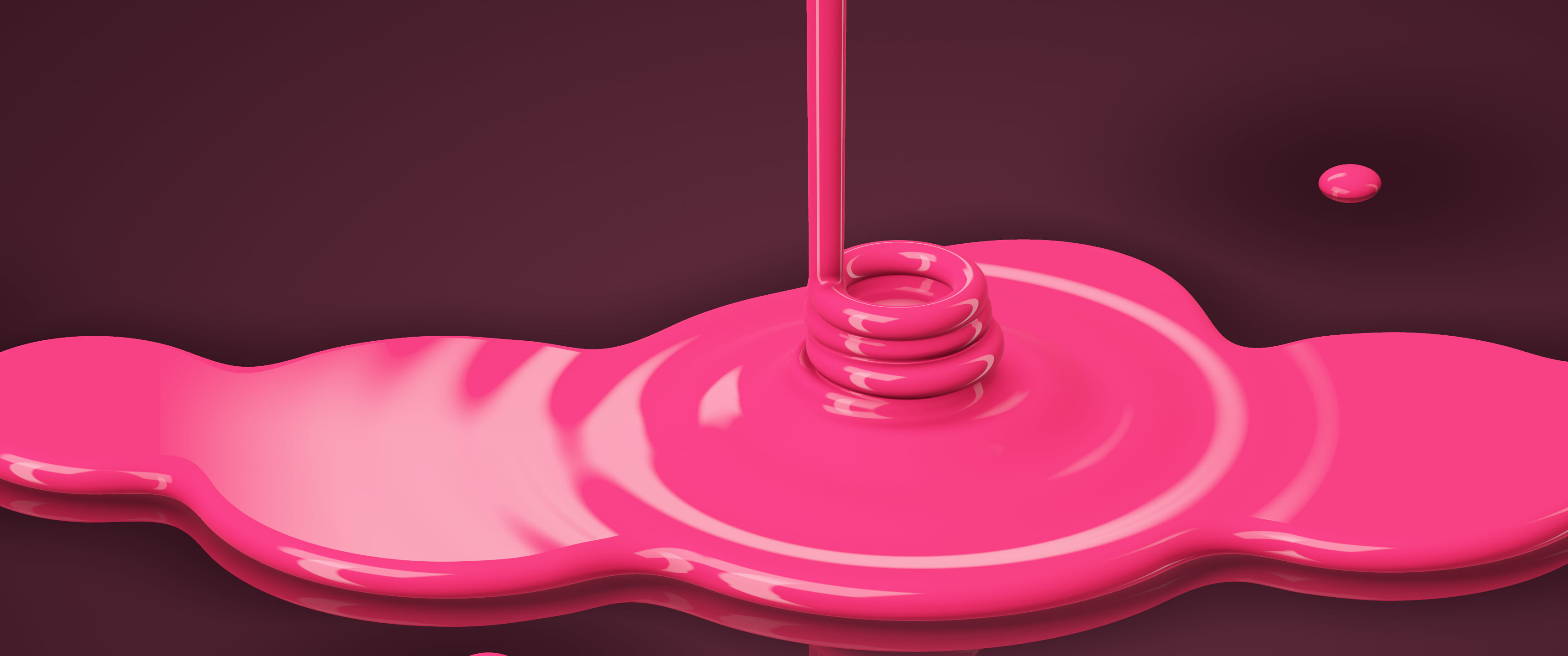Hot Pink Liquid Pour ultrawide wallpaper, 3440 × 1440
