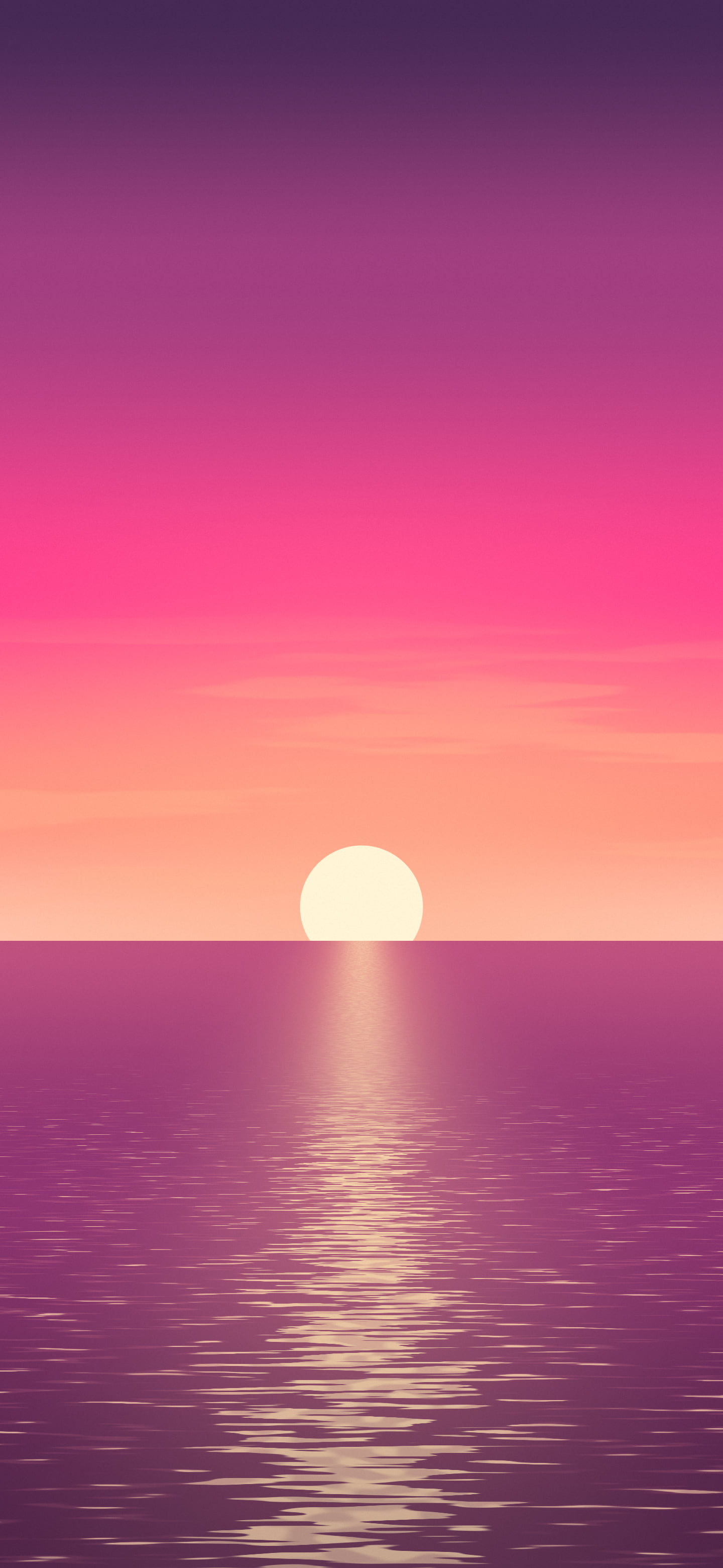 Hot Pink Ocean Sunset wallpaper for iPhone and Android