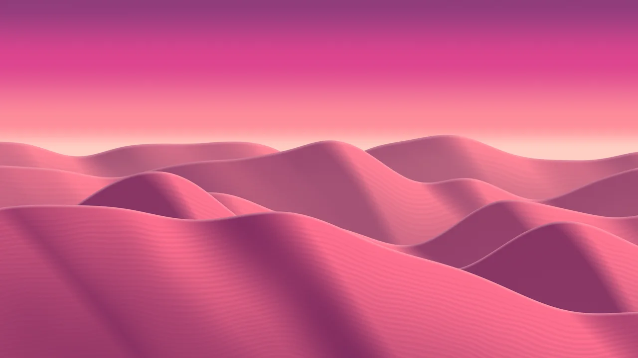Hot Pink Sand Dunes desktop wallpaper in 4K