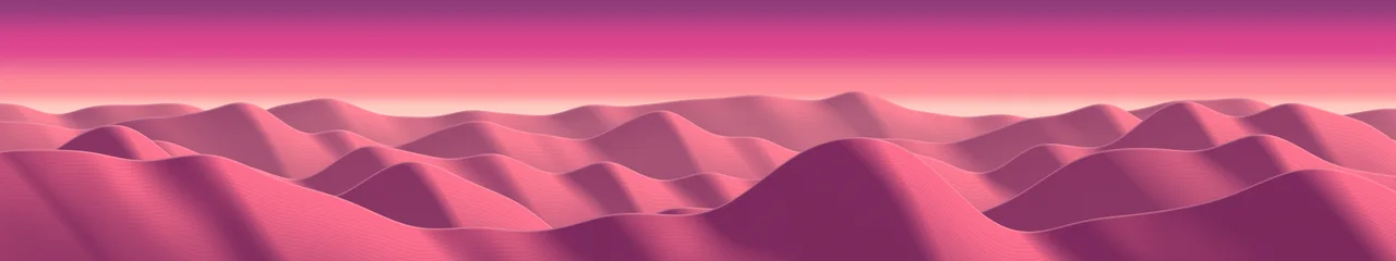 Hot Pink Sand Dunes triple monitor wallpaper, 7680 × 1440