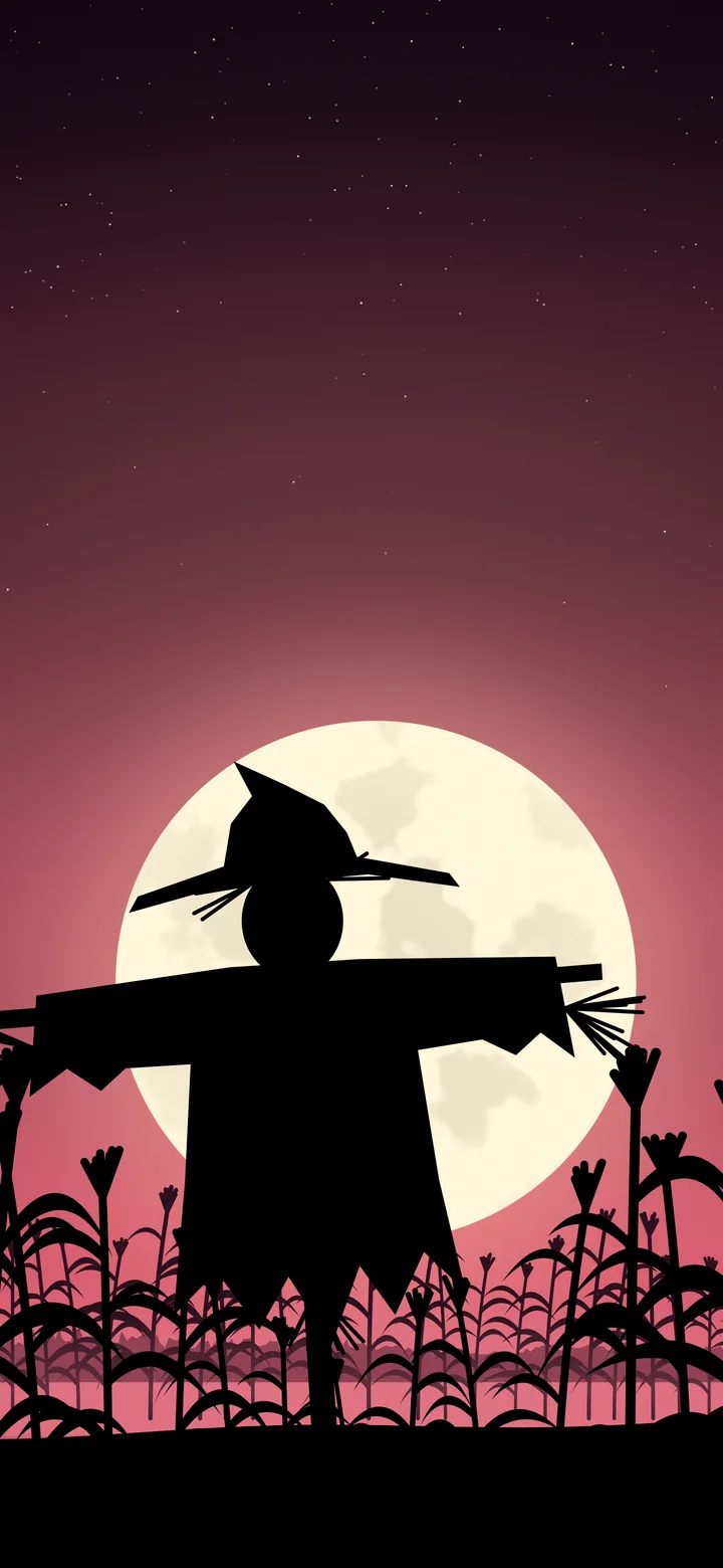 Hot Pink Scarecrow wallpaper for iPhone and Android