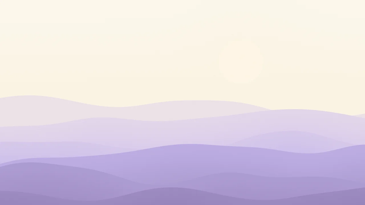 Lavender and Cream Minimalist Desert Dunes desktop wallpaper in 4K