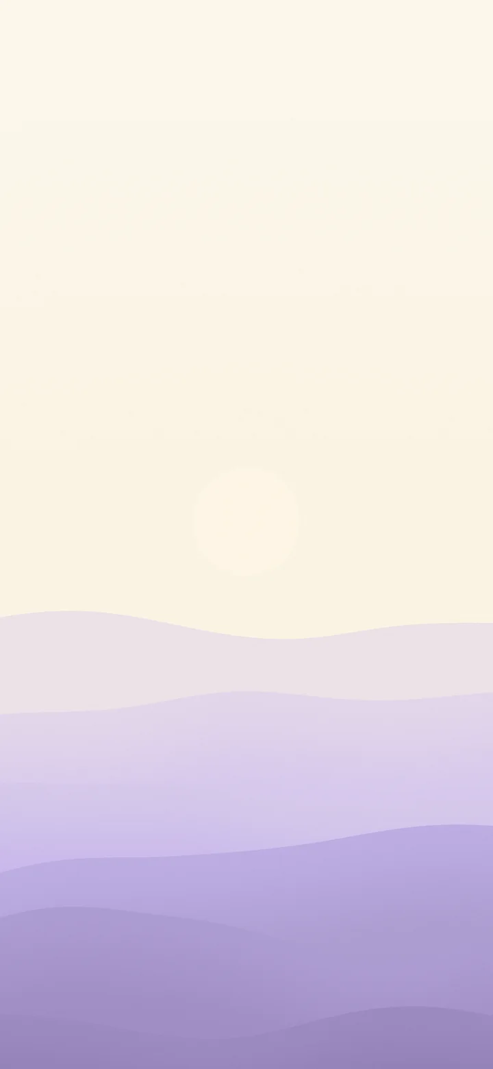 Lavender and Cream Minimalist Desert Dunes wallpaper for iPhone and Android