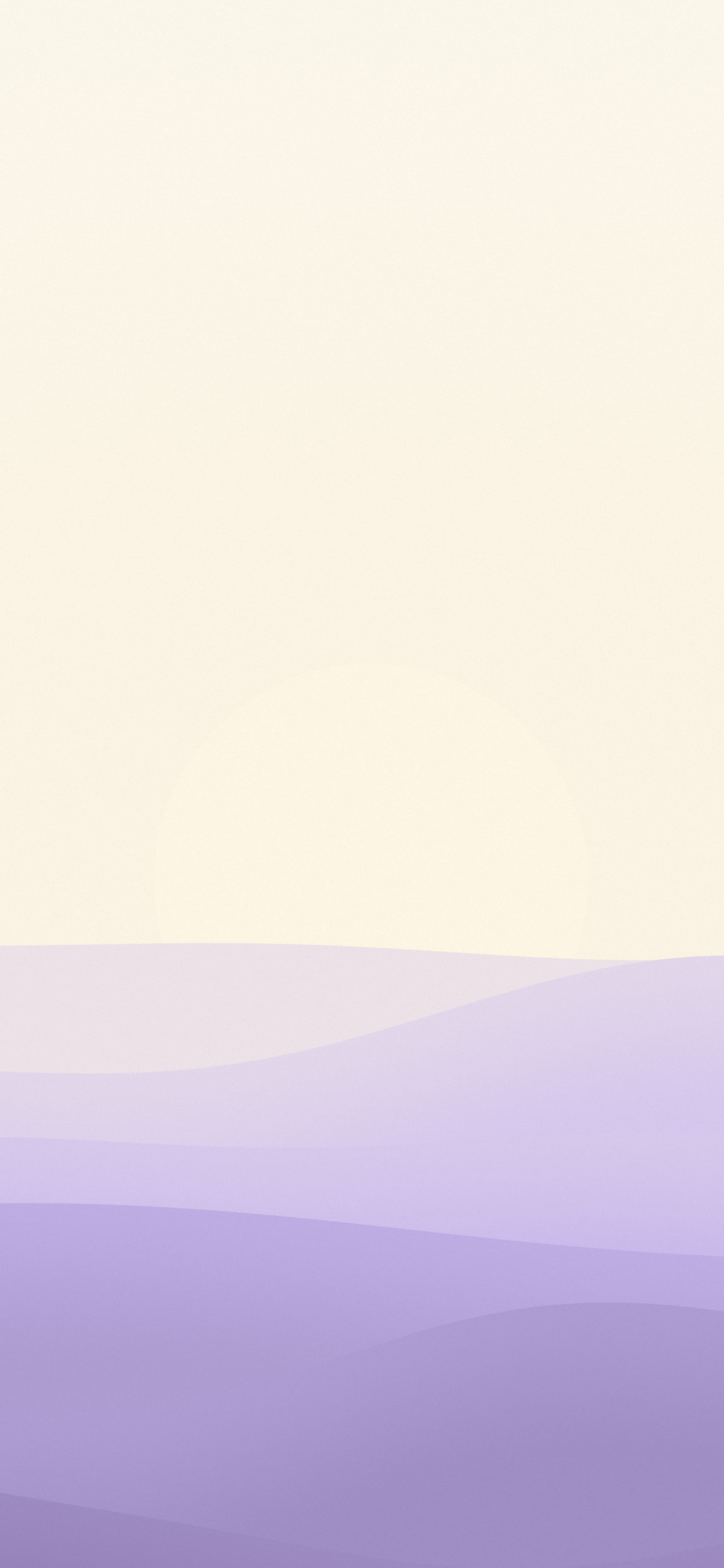 Lavender and Cream Minimalist Sunset Hills wallpaper for iPhone and Android