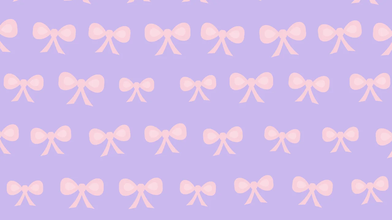Lavender and Pastel Pink Bow Pattern desktop wallpaper in 4K