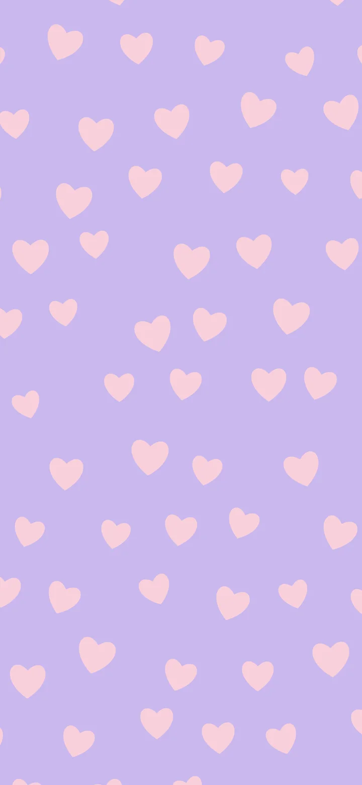 Lavender and Pastel Pink Heart Pattern wallpaper for iPhone and Android