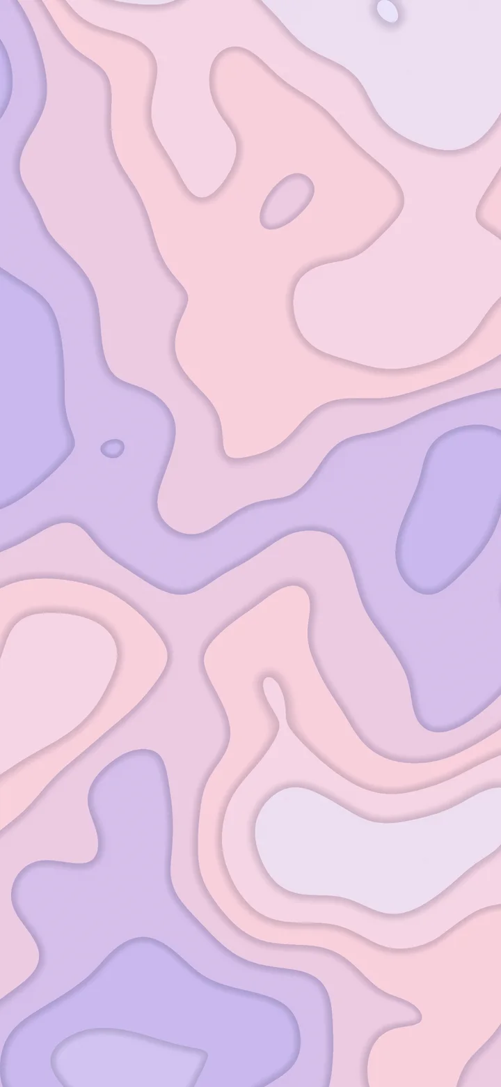 Lavender and Pastel Pink Layered Topographic wallpaper for iPhone and Android