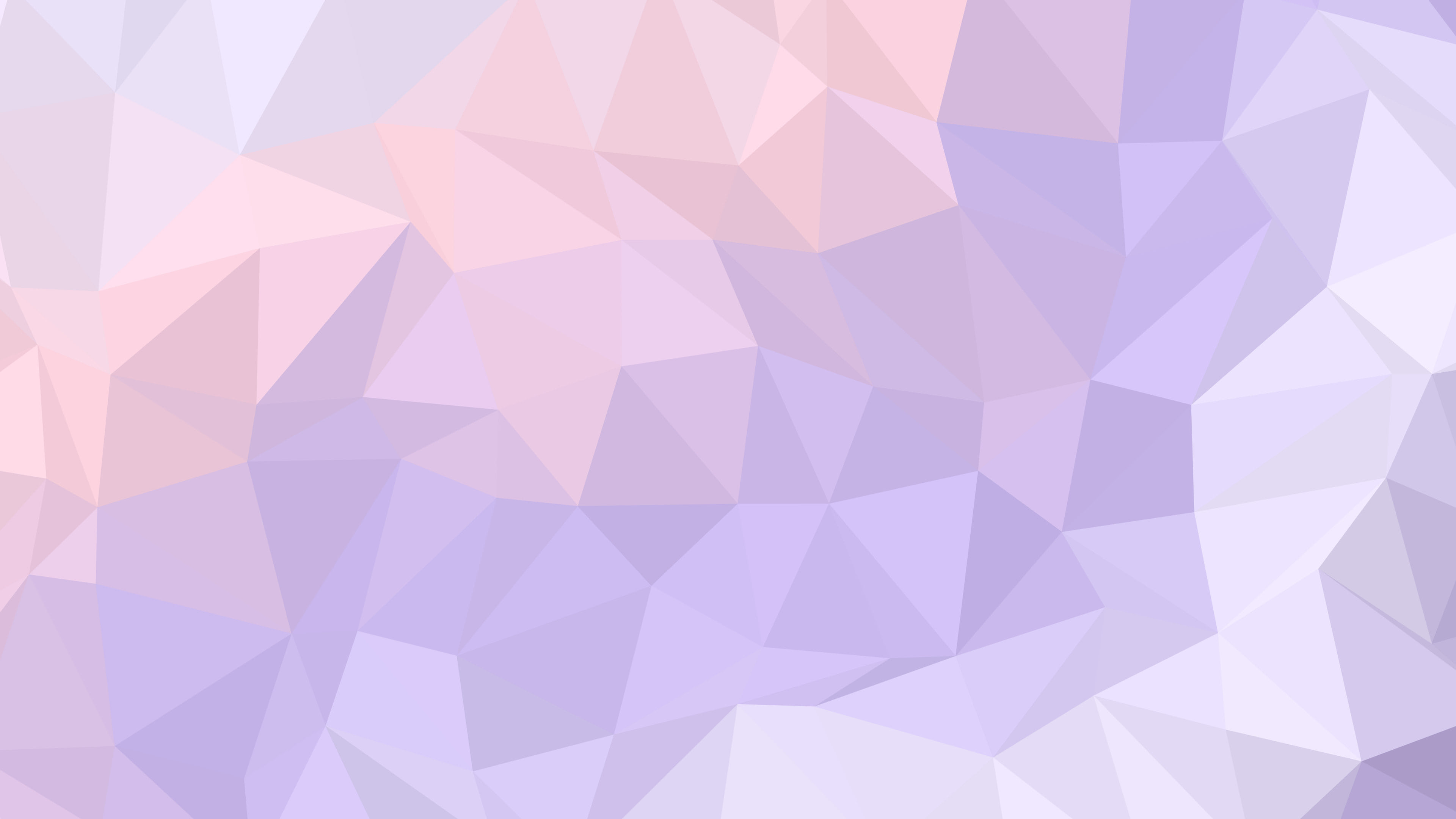 Lavender and Pastel Pink Low Poly desktop wallpaper in 4K