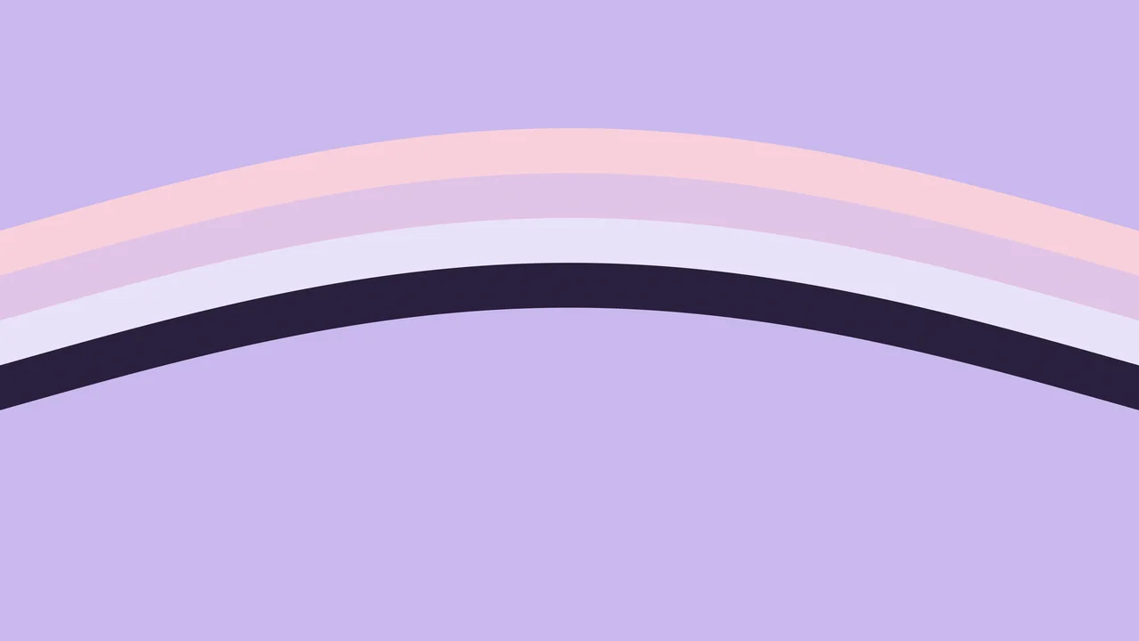 Lavender and Pastel Pink Retro Stripe desktop wallpaper in 4K