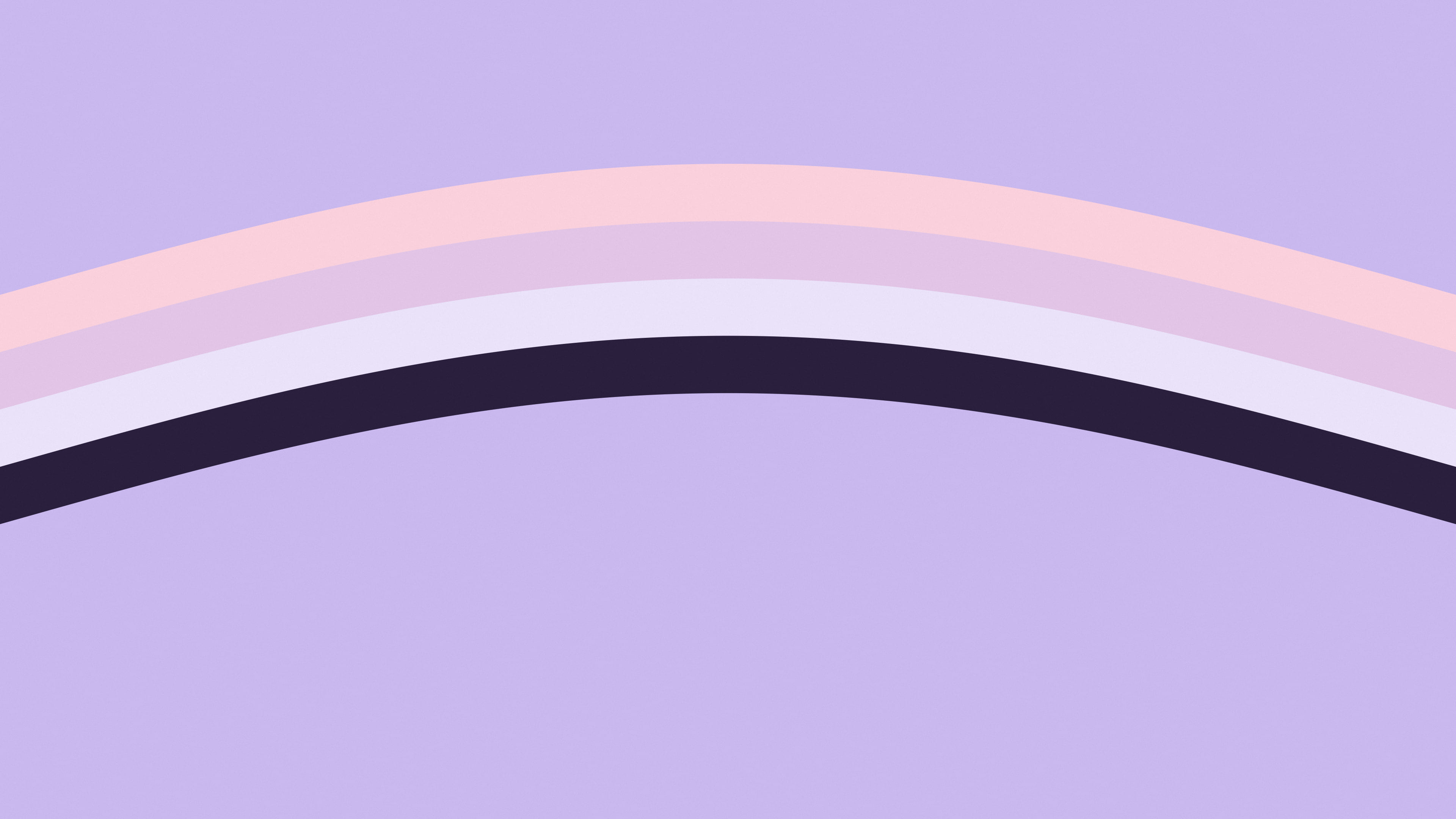 Lavender and Pastel Pink Retro Stripe desktop wallpaper in 4K