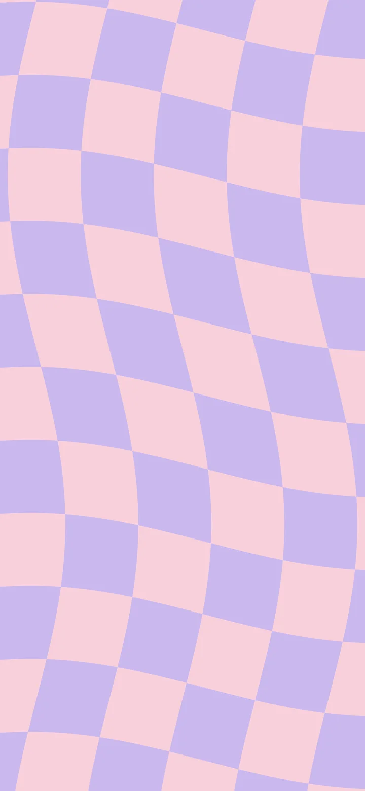 Lavender and Pastel Pink Wavy Checkered wallpaper for iPhone and Android