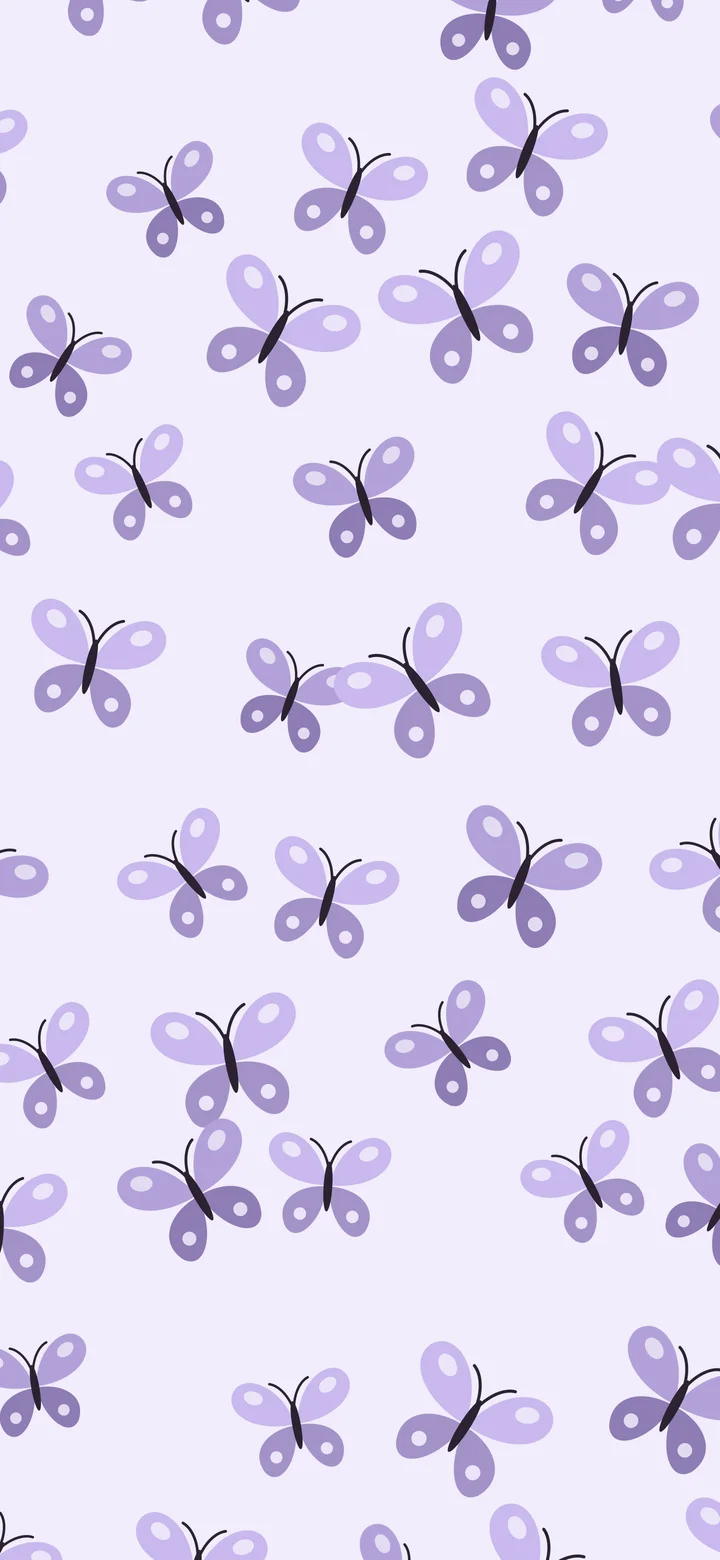 Lavender Butterfly Pattern wallpaper for iPhone and Android